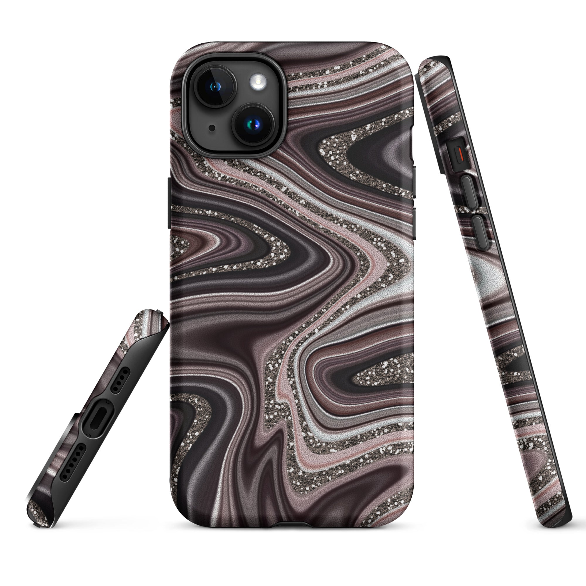 Tough Case for iPhone®- Abstract Leather