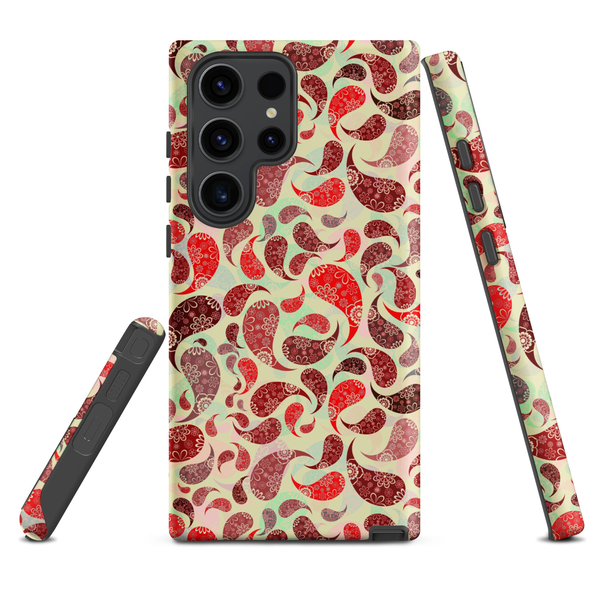 Tough case for Samsung®- Paisley Red
