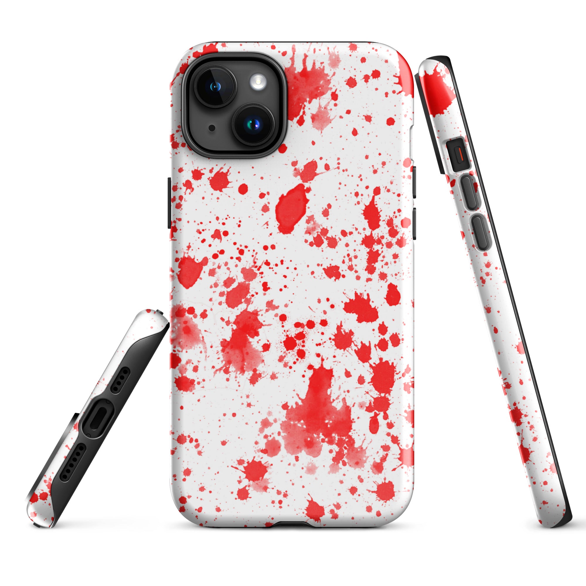 Tough Case for iPhone®- Paint Splatter Red