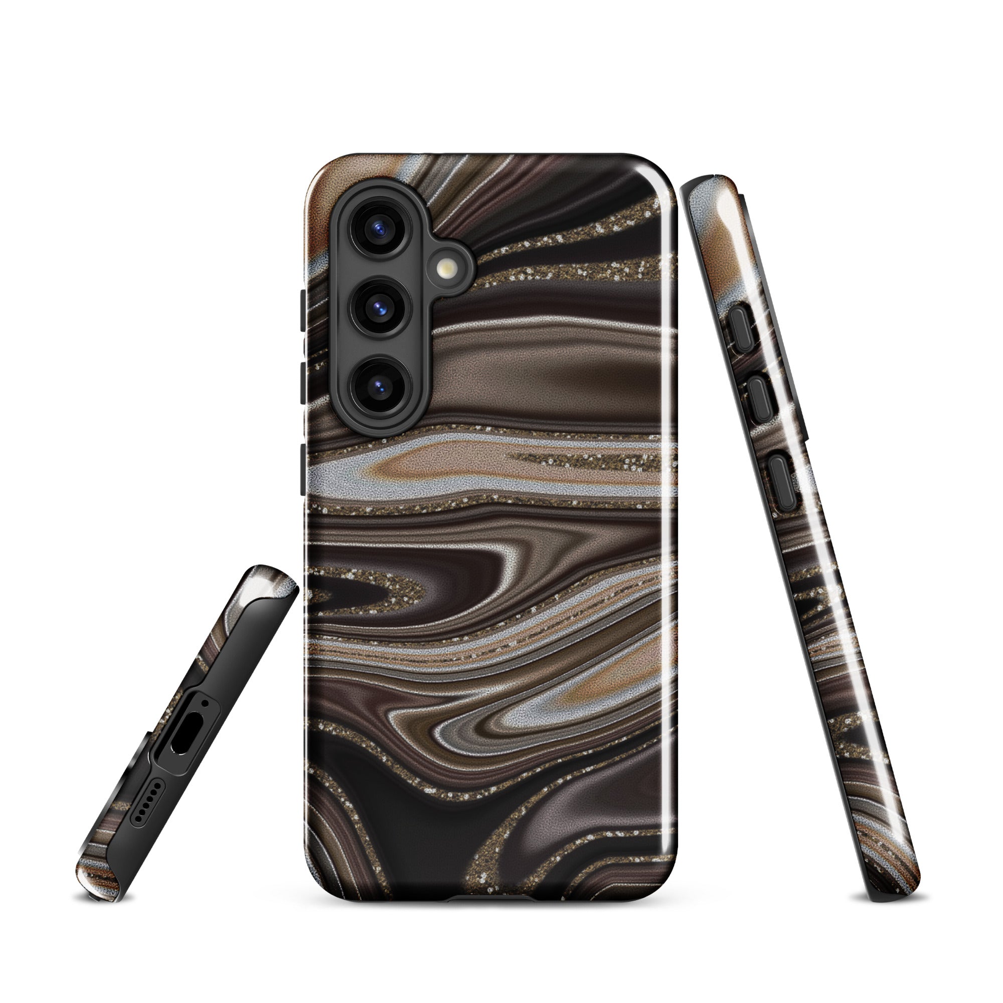 Tough case for Samsung®- Abstract Leather