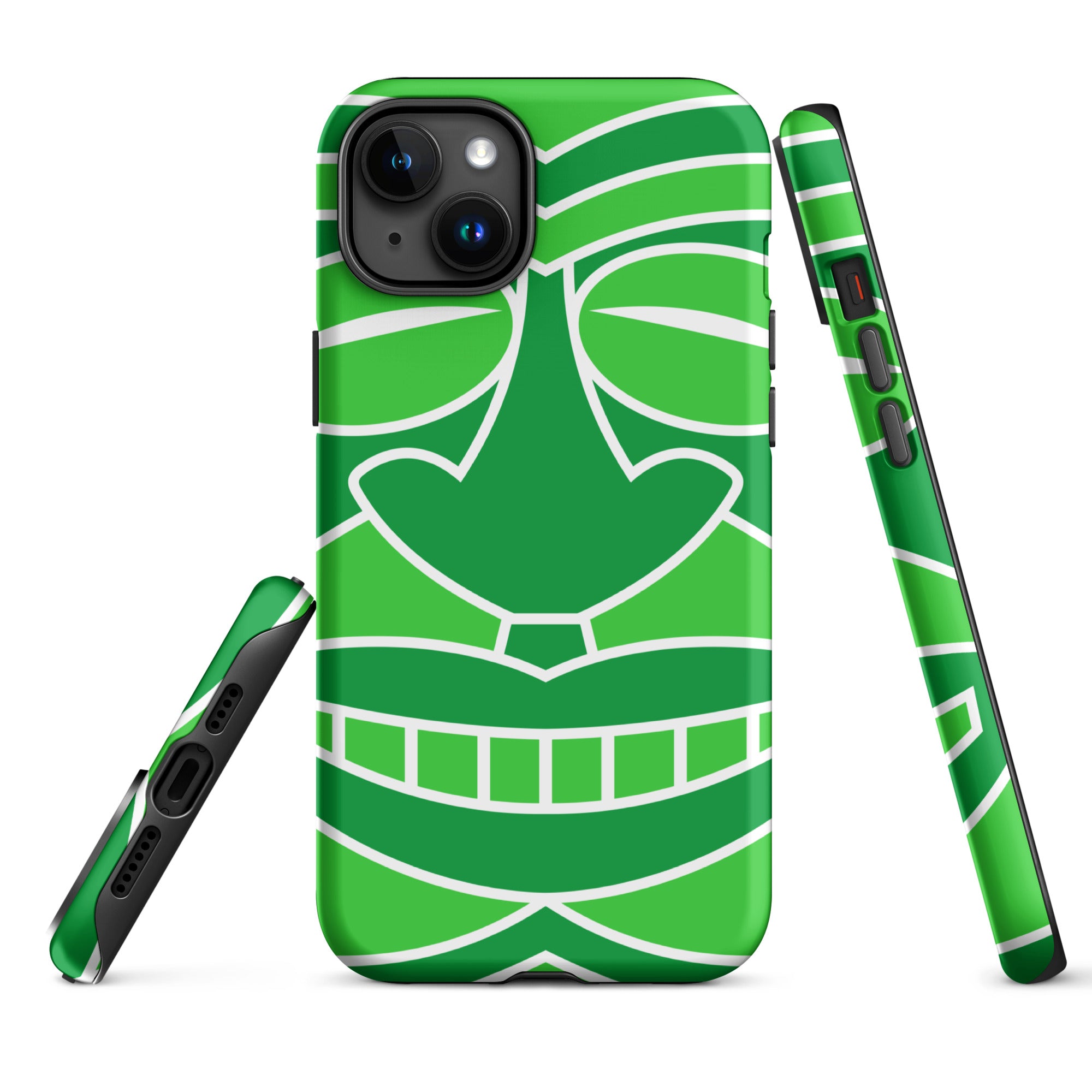 Tough Case for iPhone®- Totem Mask Green