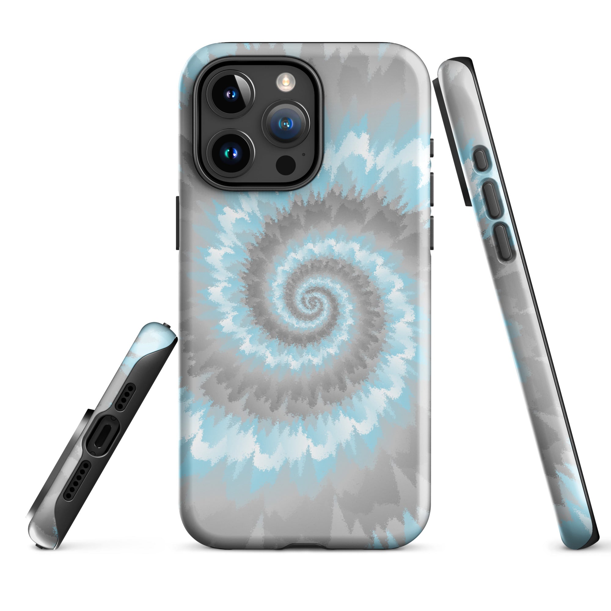 Tough Case for iPhone®-Tie Dye Spiral - Demiboy