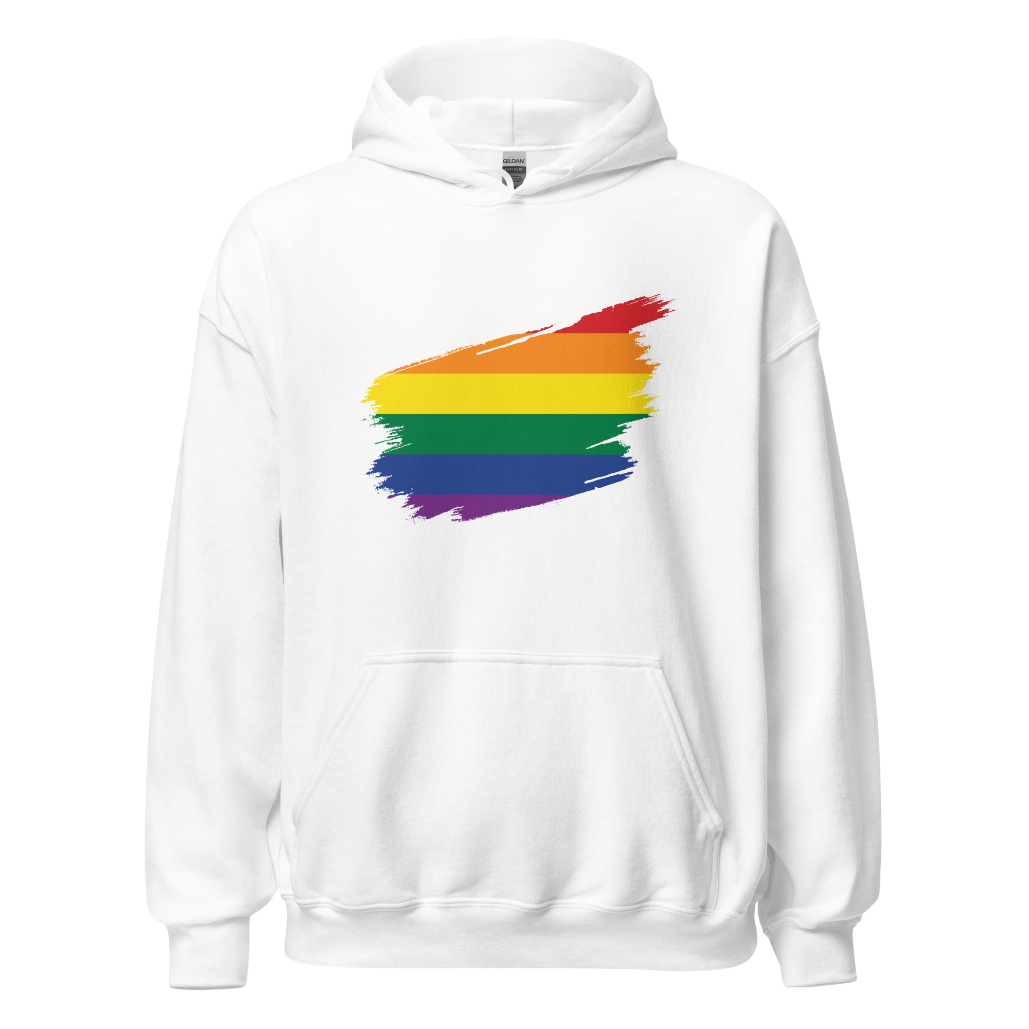 Unisex Hoodie-Pride Rainbow Grunge Flag