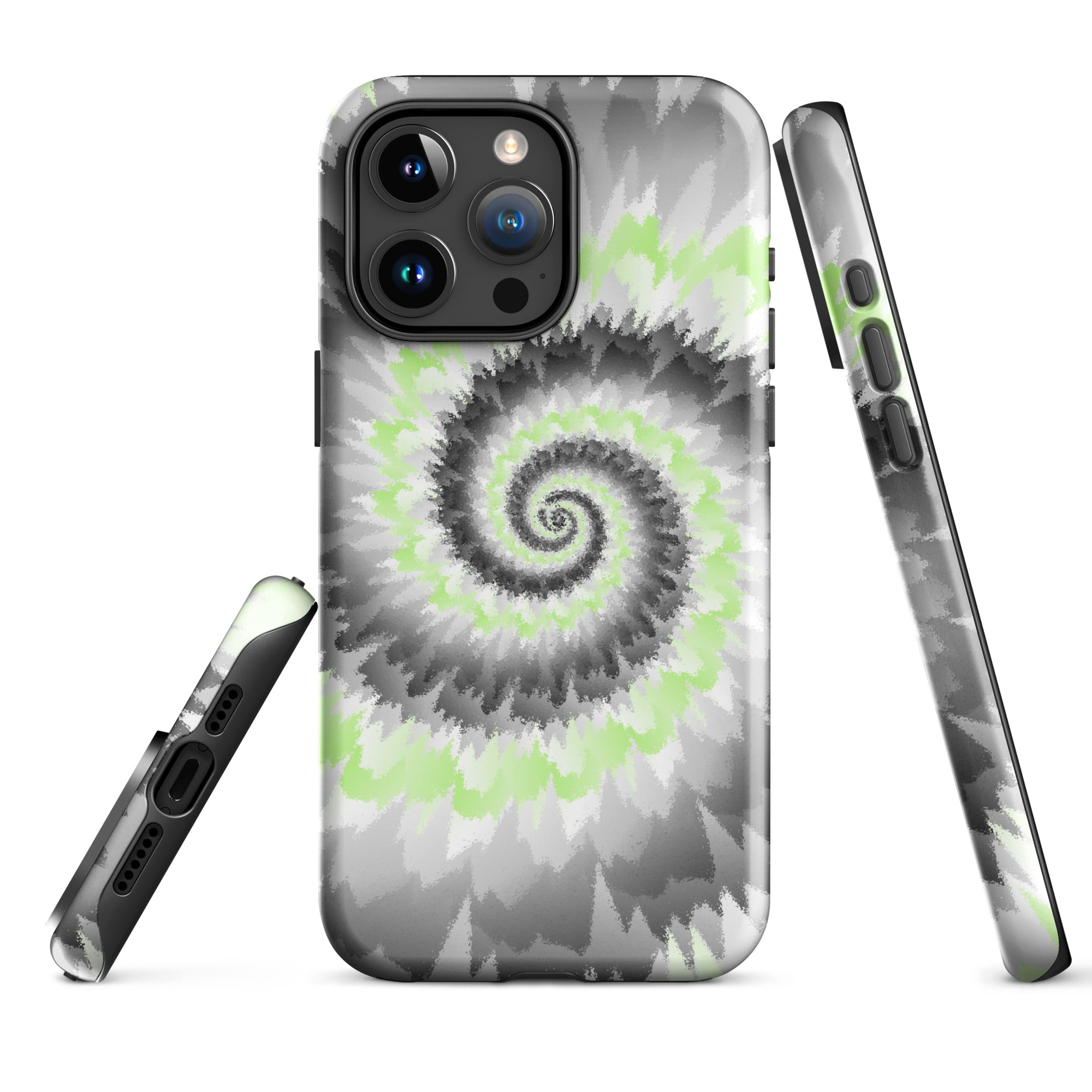 Tough Case for iPhone®-Tie Dye Spiral - Agender