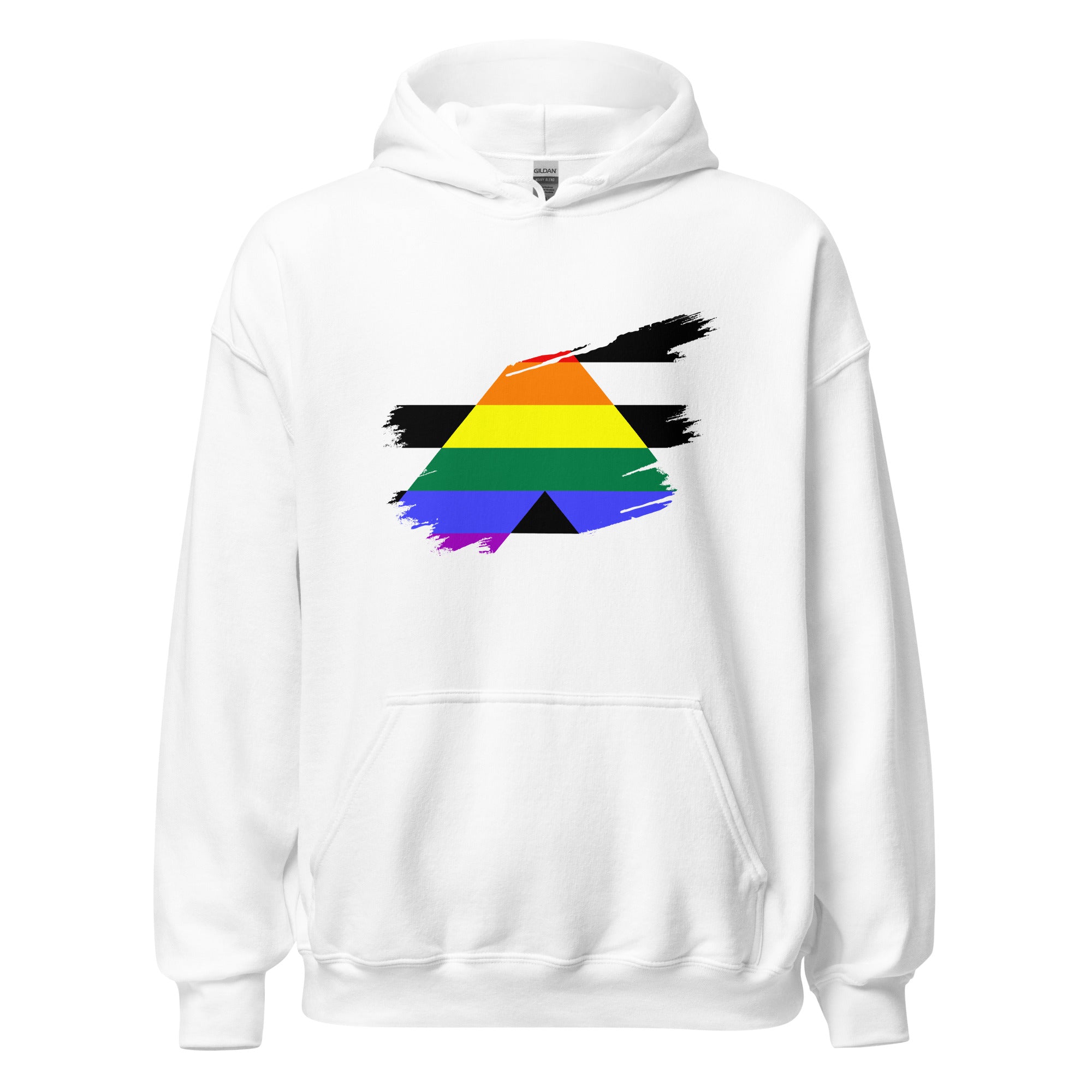 Unisex Hoodie-Straight Grunge Flag