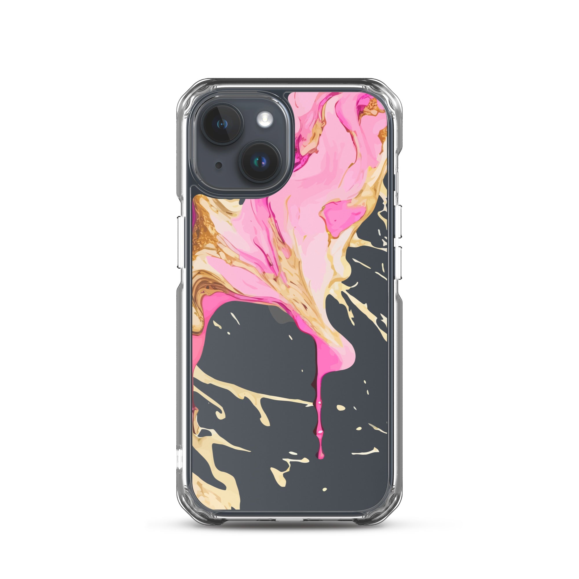 Clear Case for iPhone®- Alchohol Ink Design II