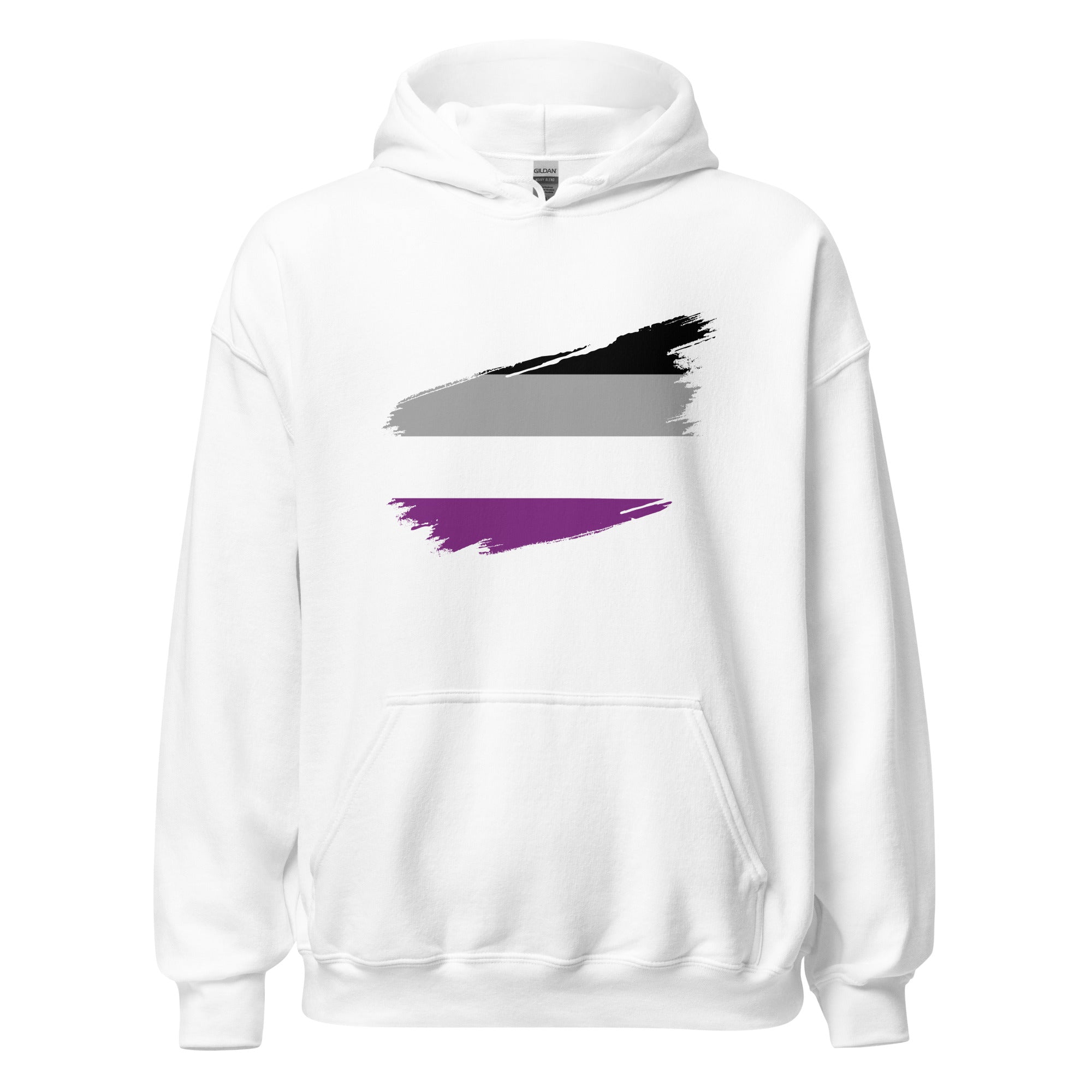 Unisex Hoodie-Asexual Grunge Flag