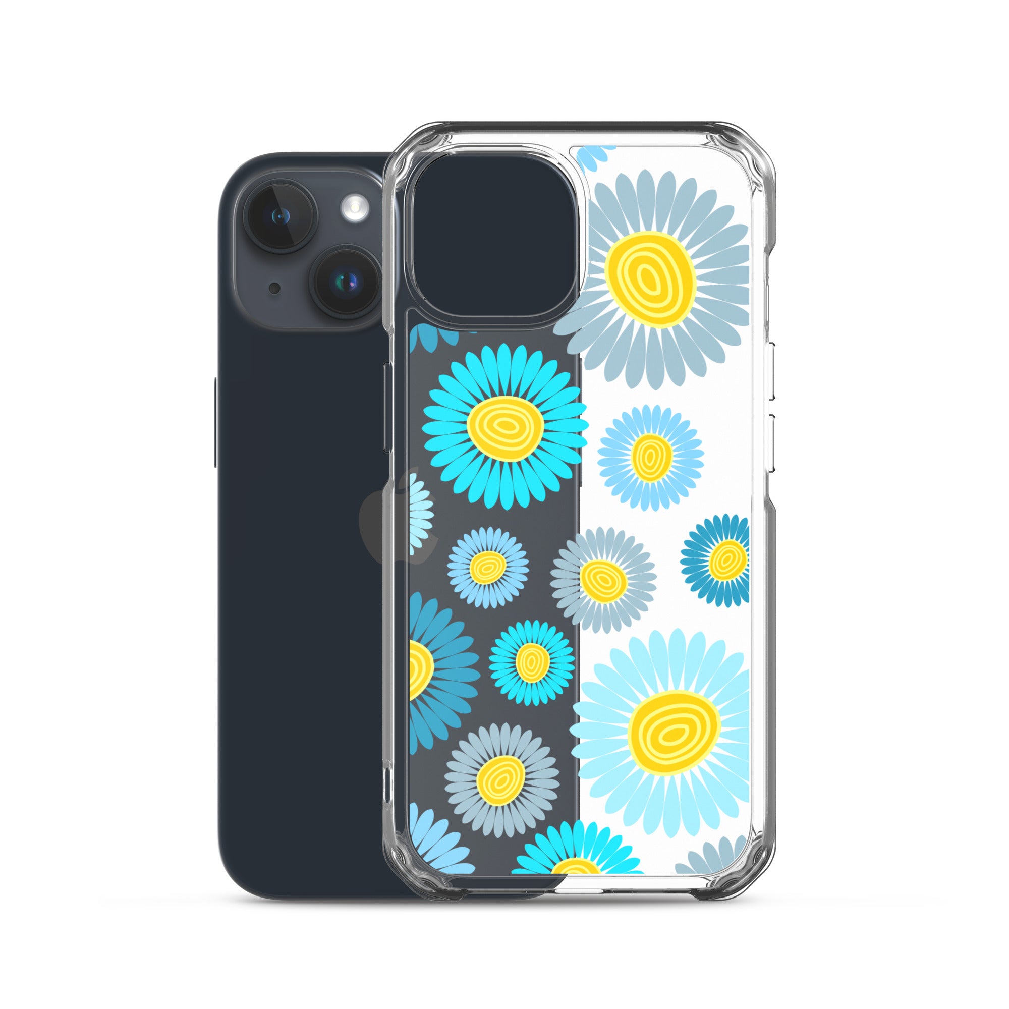 Clear Case for iPhone®- Floral Daisy Design II