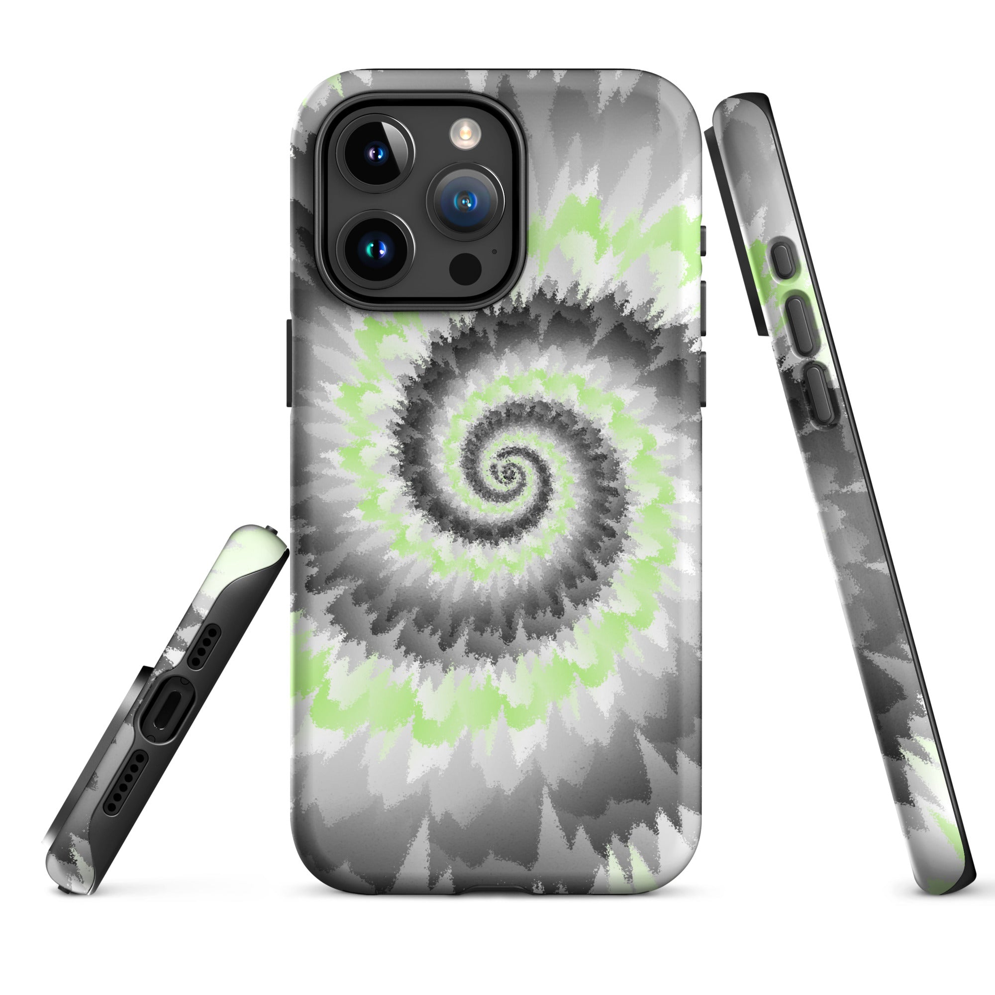 Tough Case for iPhone®-Tie Dye Spiral - Agender