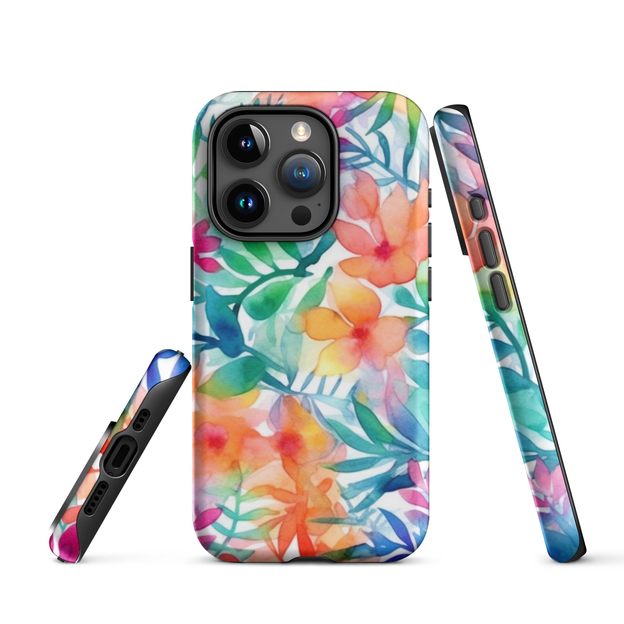 Tough Case for iPhone®- Floral Pattern III