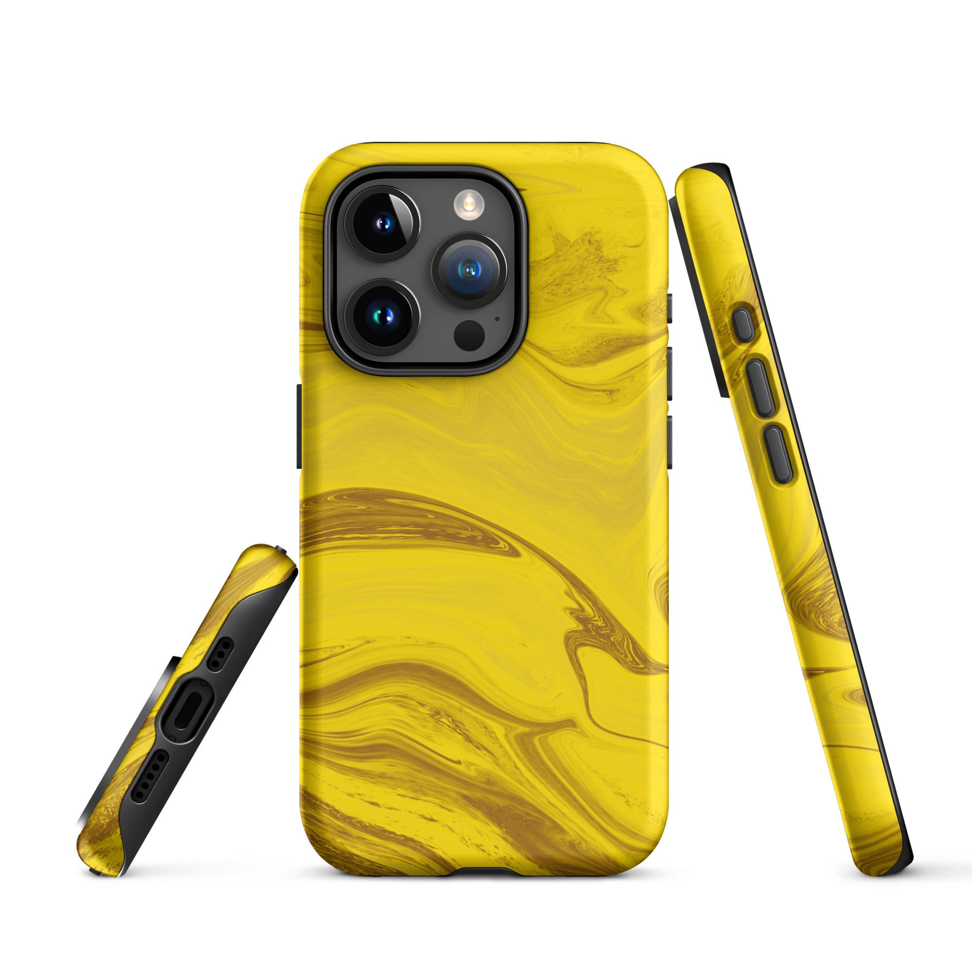 Tough Case for iPhone®- Liquid Gold Marble