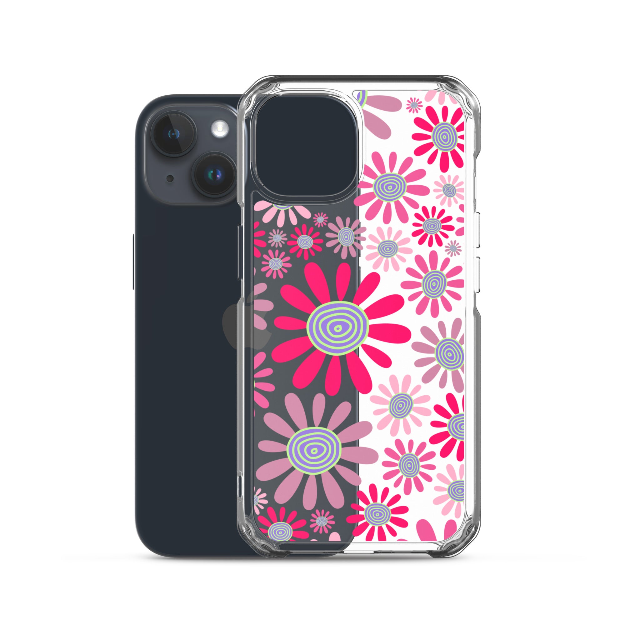 Clear Case for iPhone®- Floral Daisy Design I