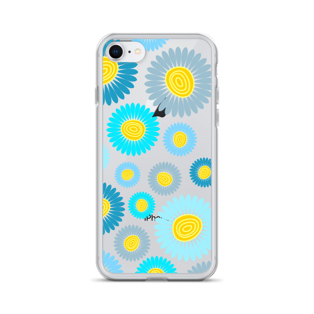 Clear Case for iPhone®- Floral Daisy Design II