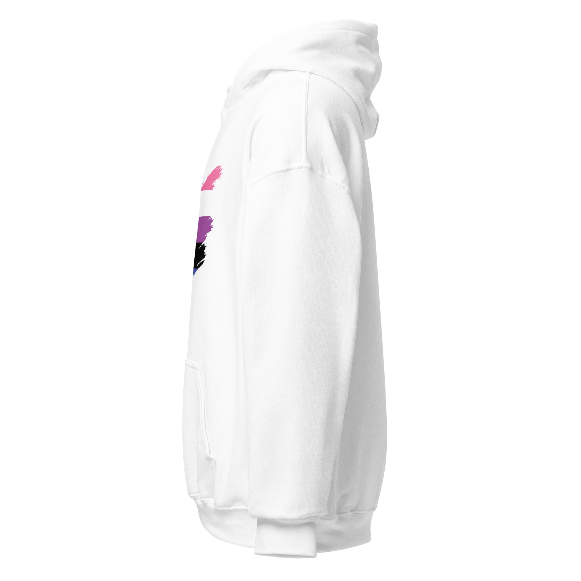 Unisex Hoodie-Genderfluid Grunge Flag