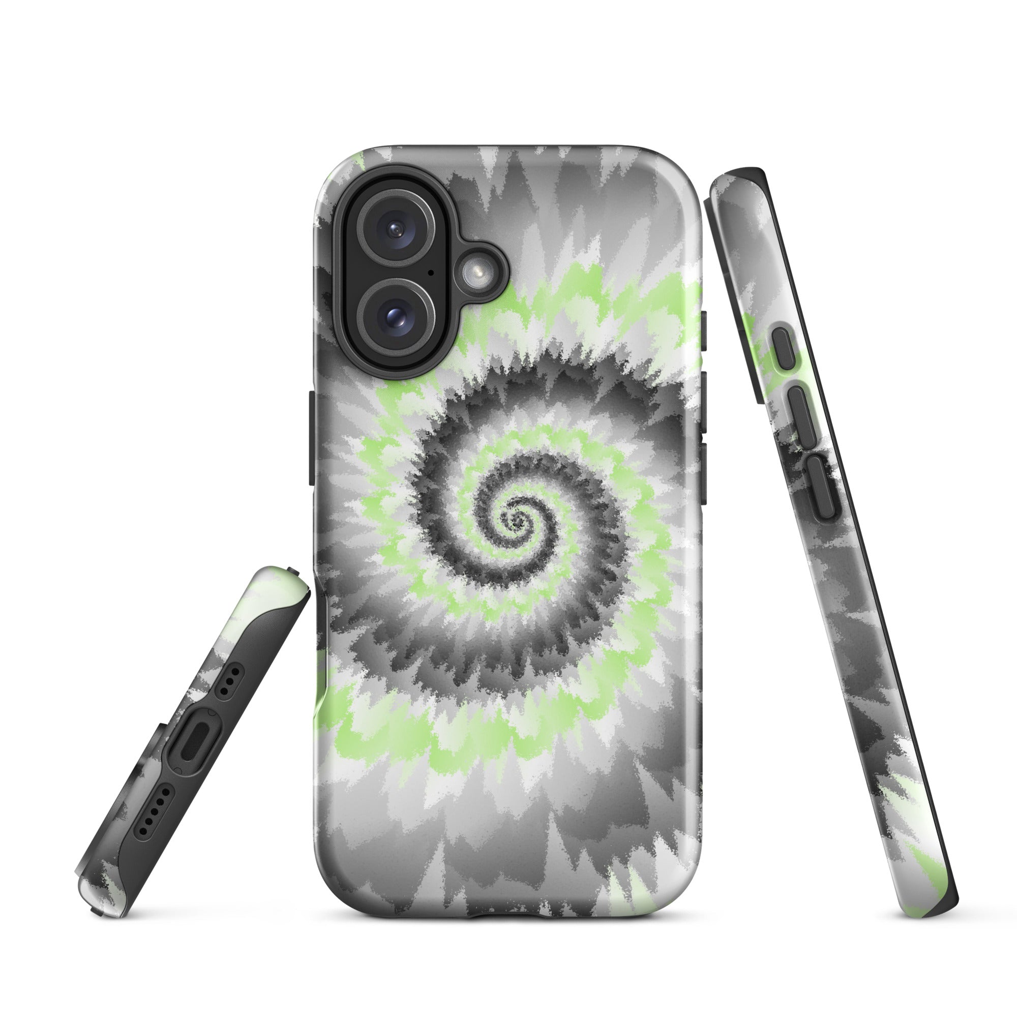 Tough Case for iPhone®-Tie Dye Spiral - Agender