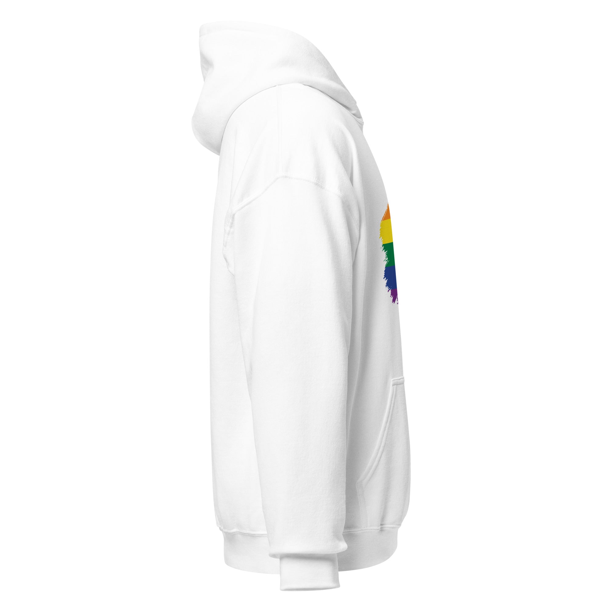Unisex Hoodie-Pride Rainbow Grunge Flag