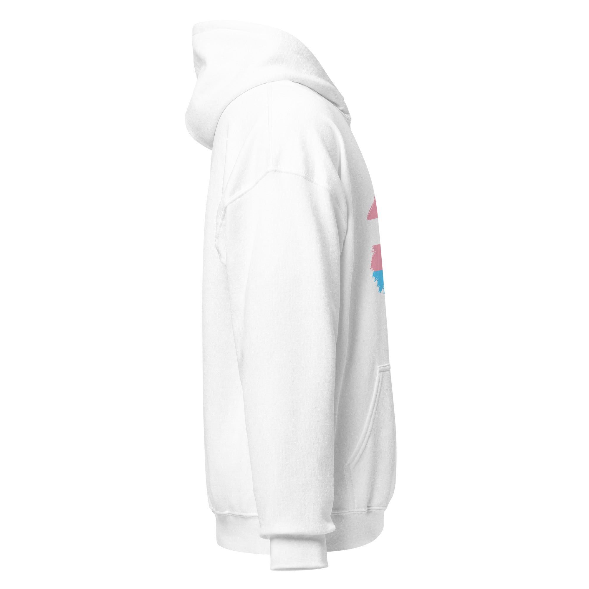 Unisex Hoodie-Transgender Grunge Flag
