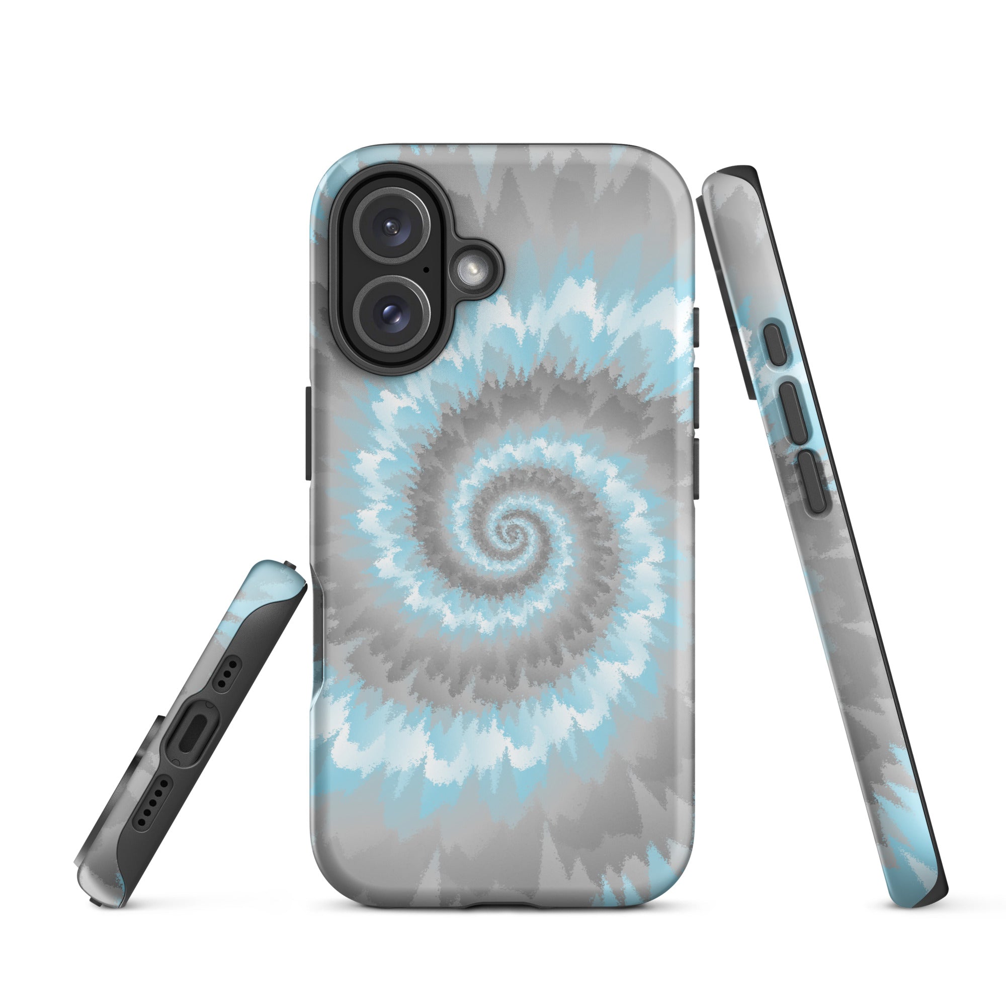 Tough Case for iPhone®-Tie Dye Spiral - Demiboy
