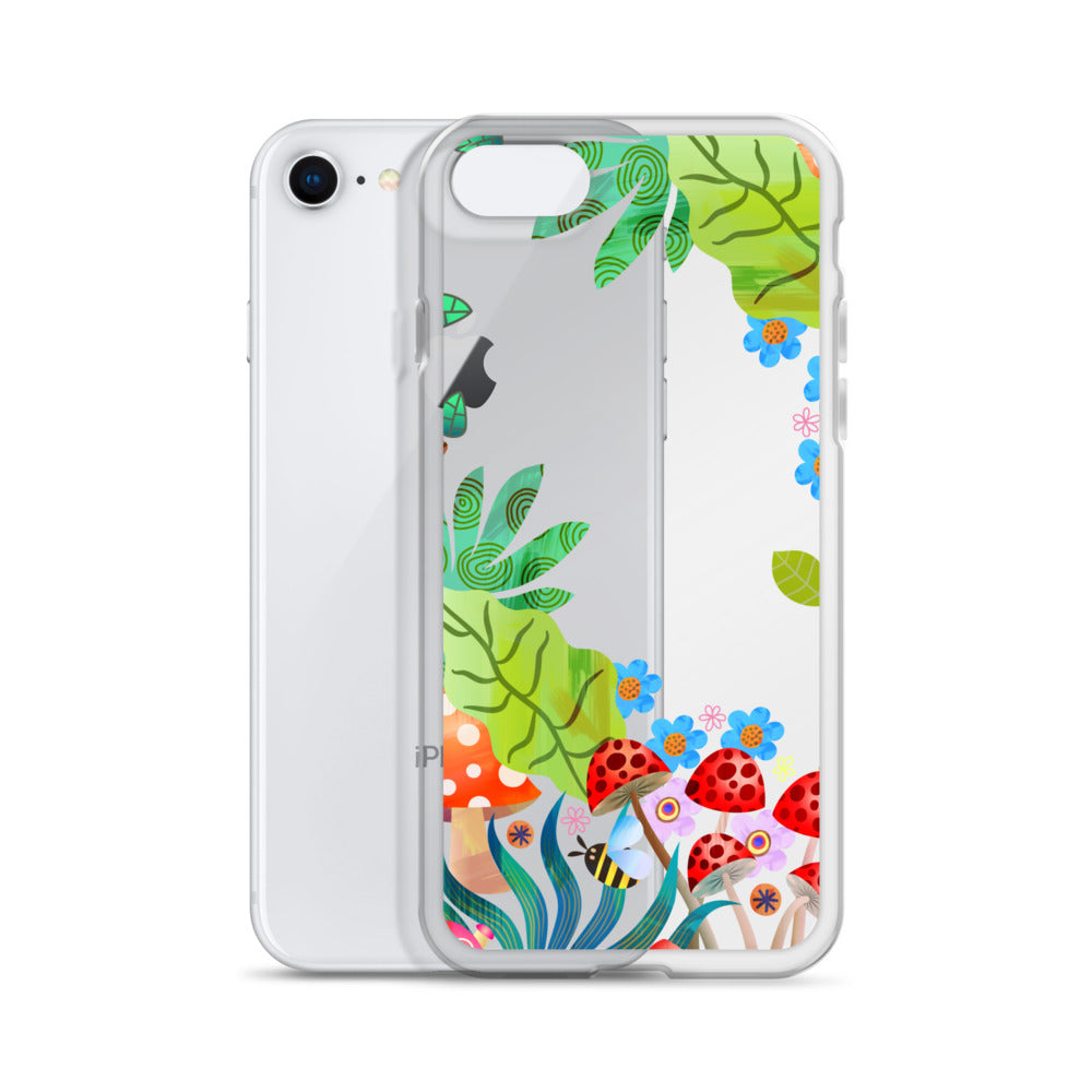 Clear Case for iPhone®- Enchanted Forest Design II