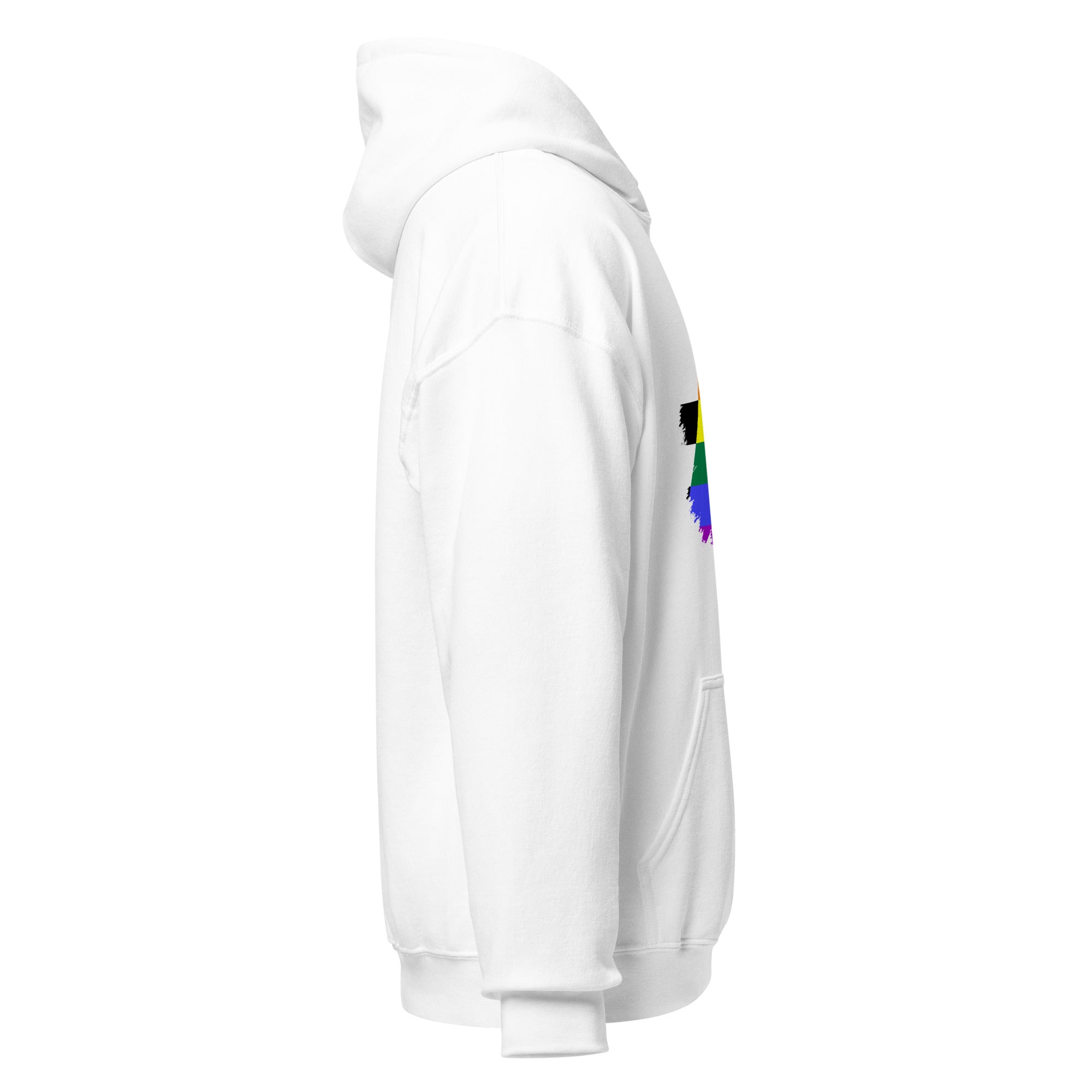 Unisex Hoodie-Straight Grunge Flag