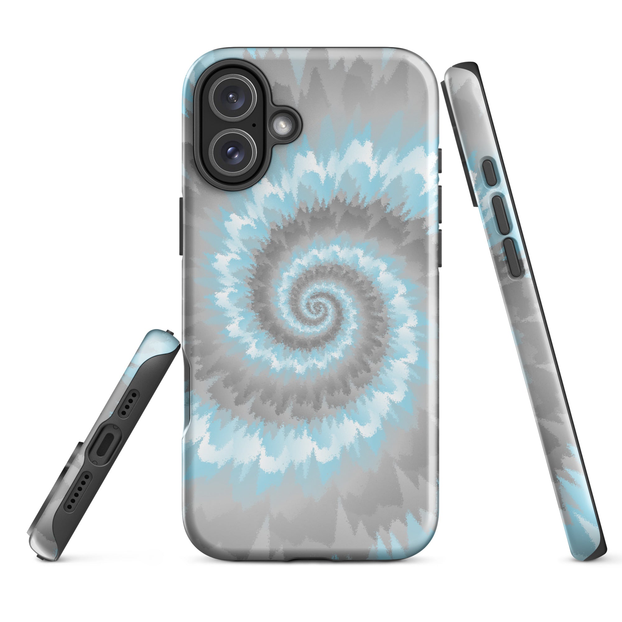 Tough Case for iPhone®-Tie Dye Spiral - Demiboy