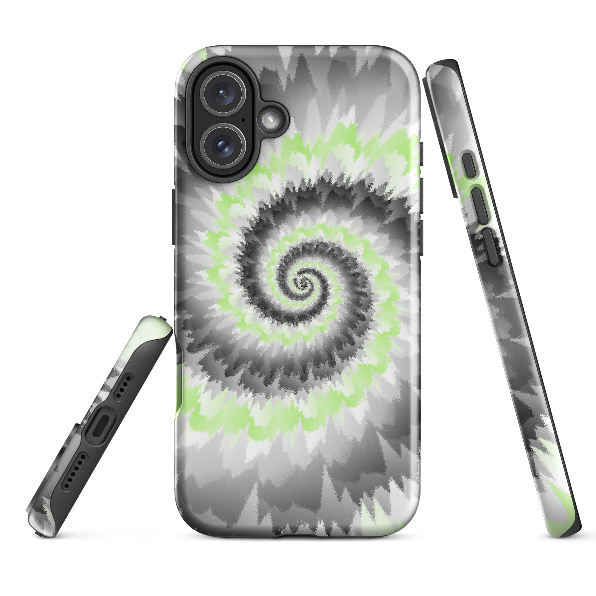 Tough Case for iPhone®-Tie Dye Spiral - Agender