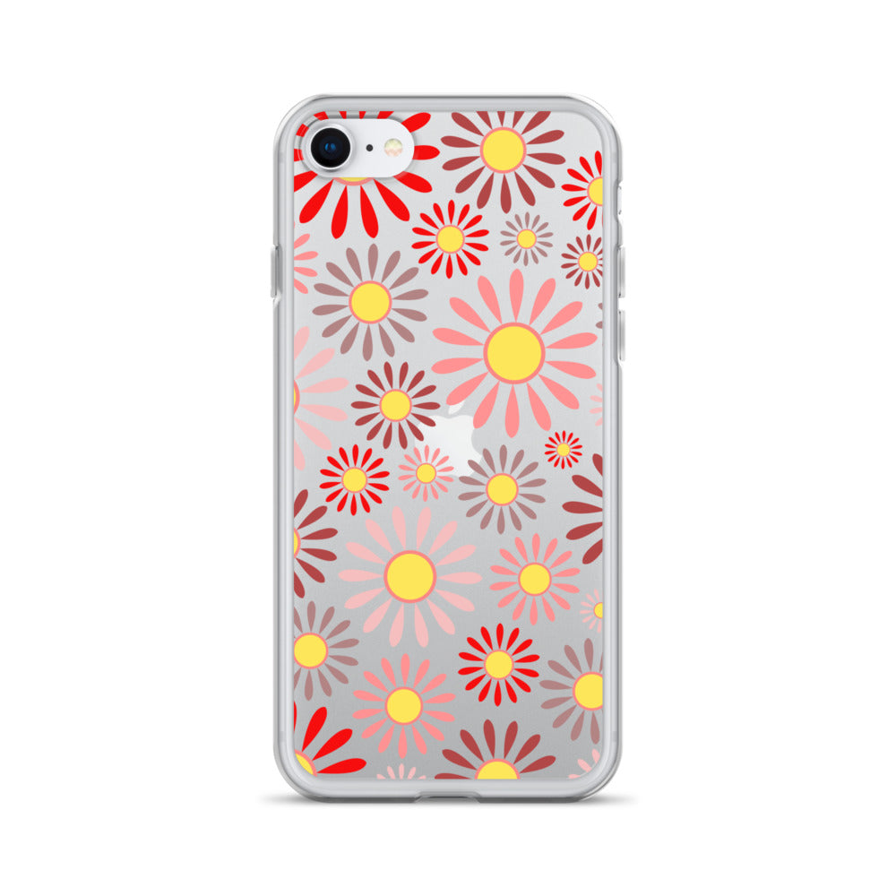 Clear Case for iPhone®- Floral Daisy Design IV