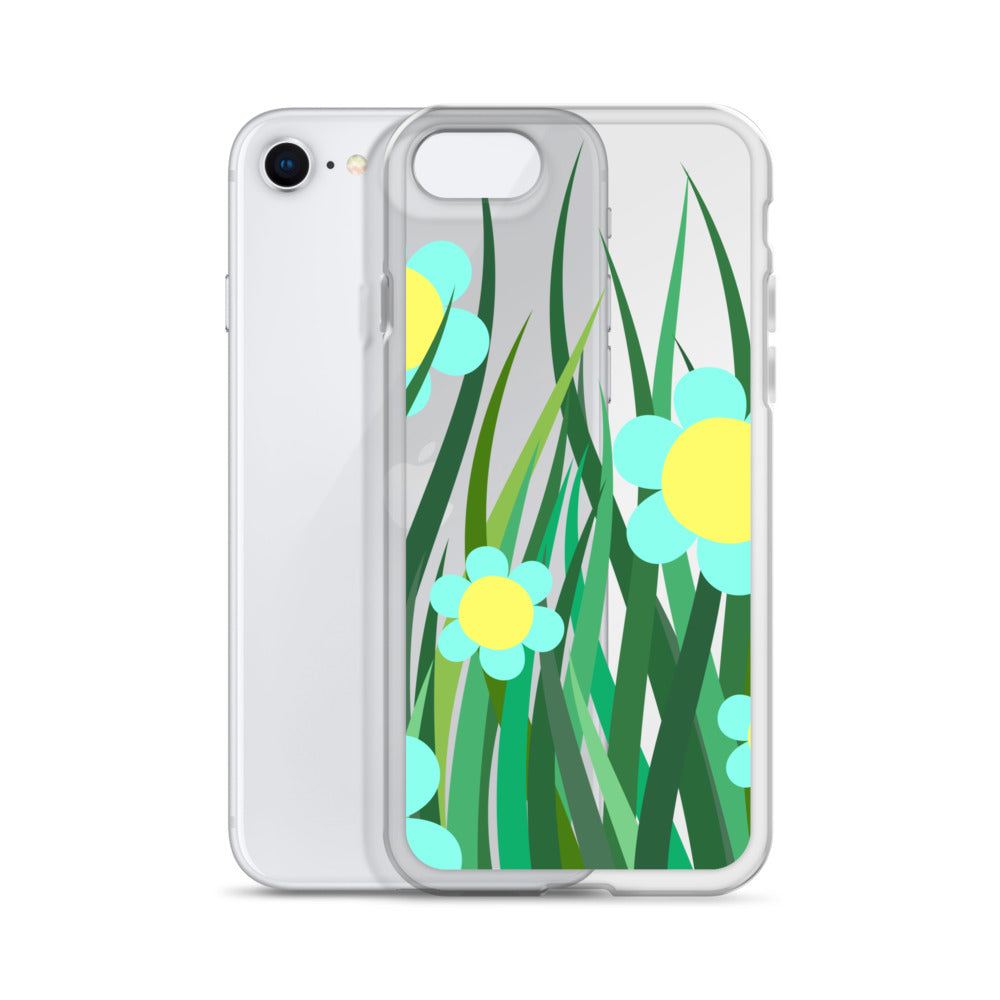 Clear Case for iPhone®- Floral Hedge Design II