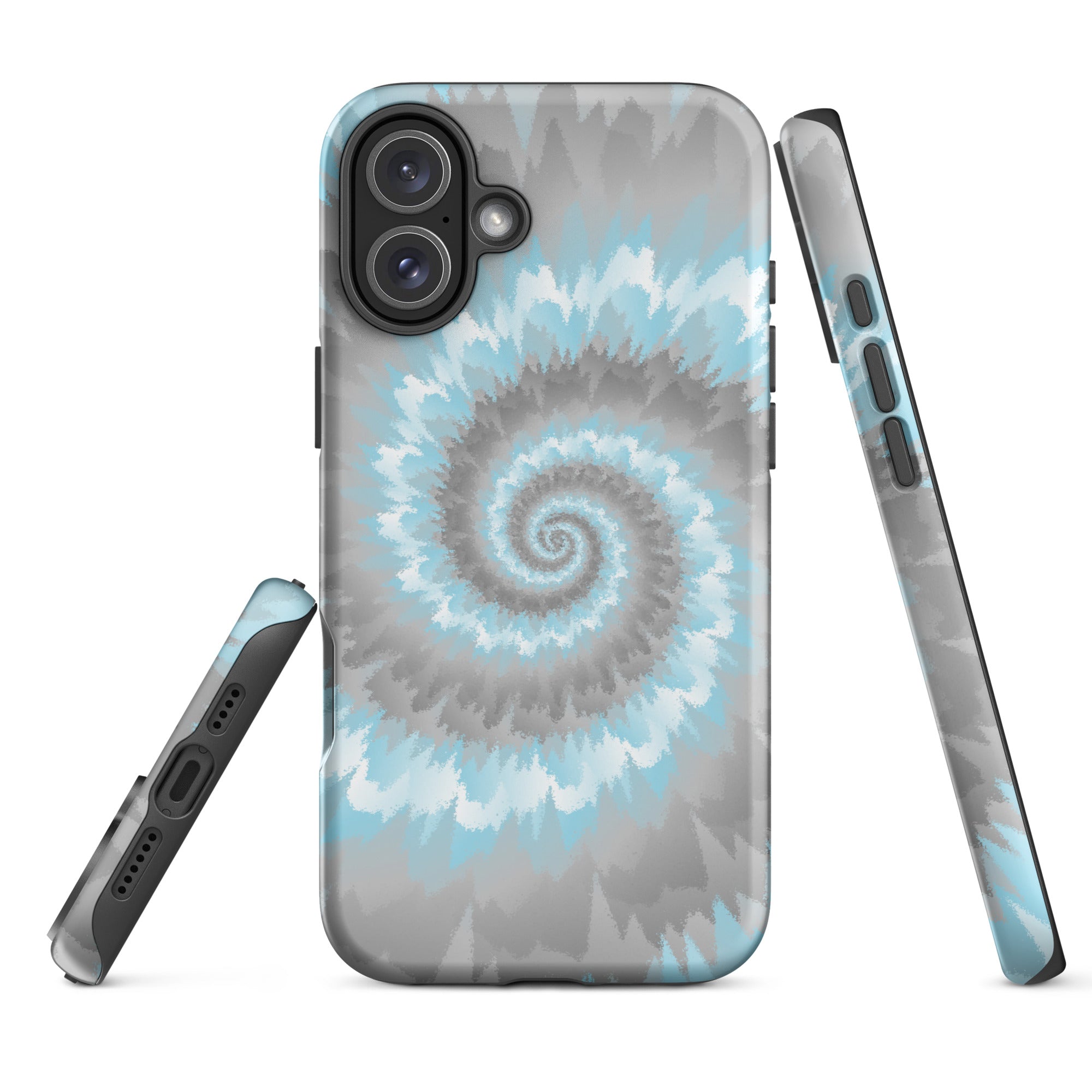 Tough Case for iPhone®-Tie Dye Spiral - Demiboy