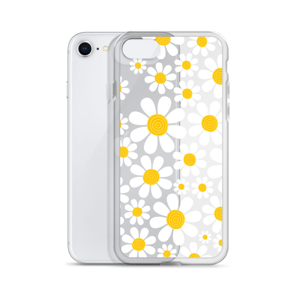 Clear Case for iPhone®- Floral Daisy Design III