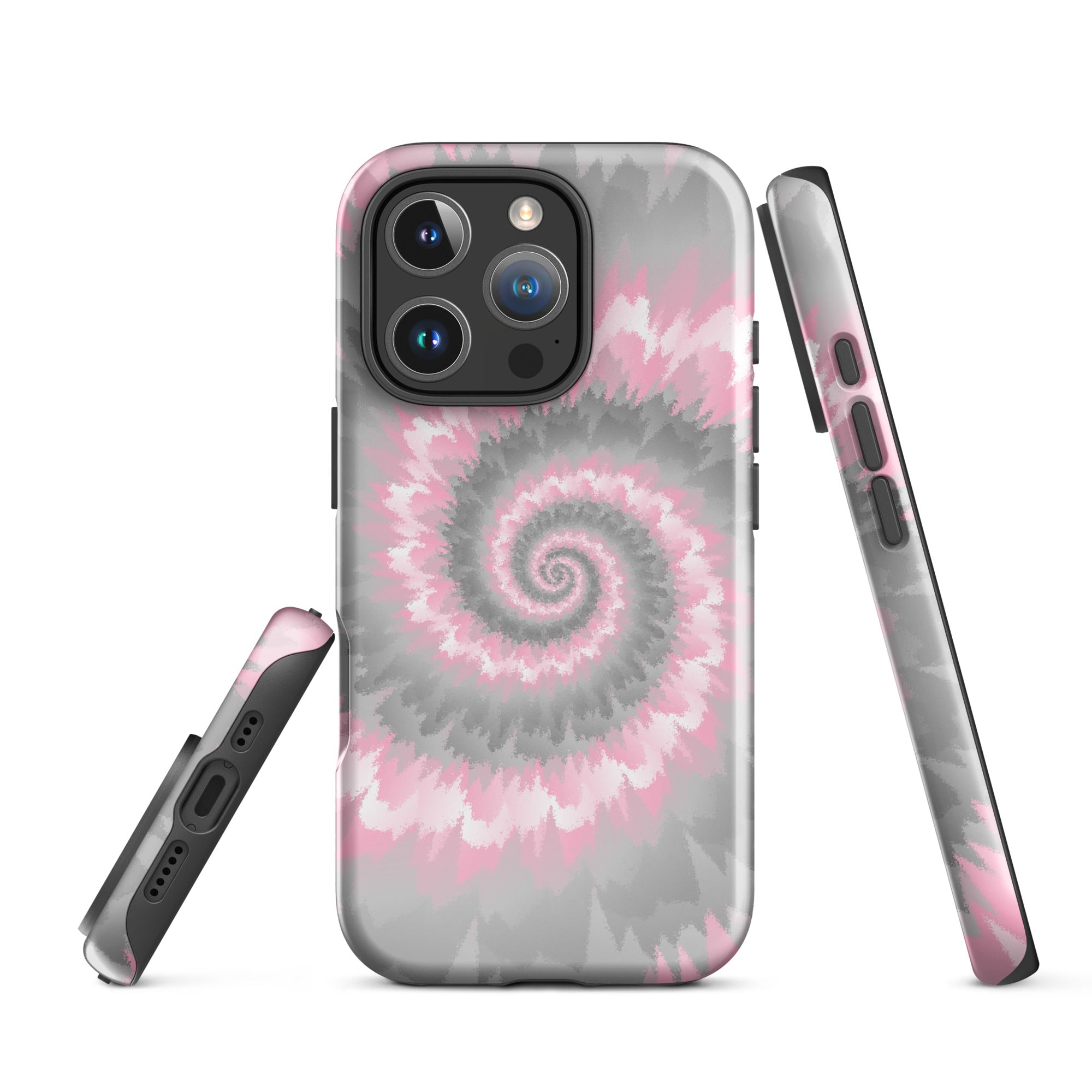 Tough Case for iPhone®-Tie Dye Spiral - Demigirl