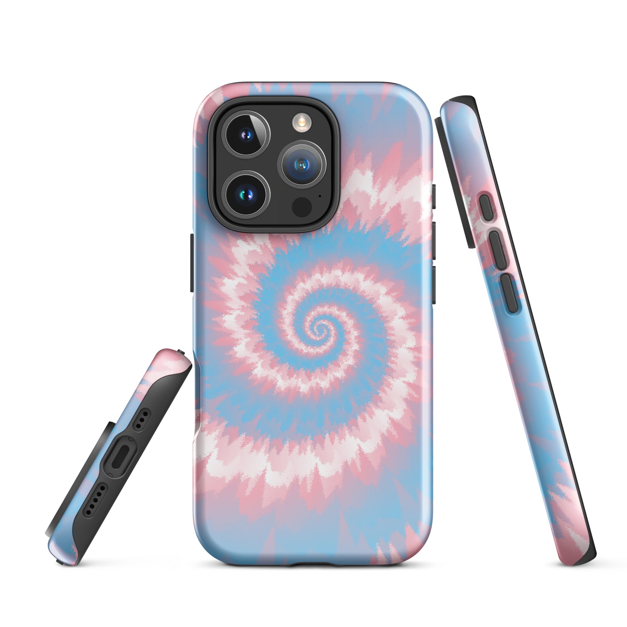 Tough Case for iPhone®-Tie Dye Spiral - Transgender