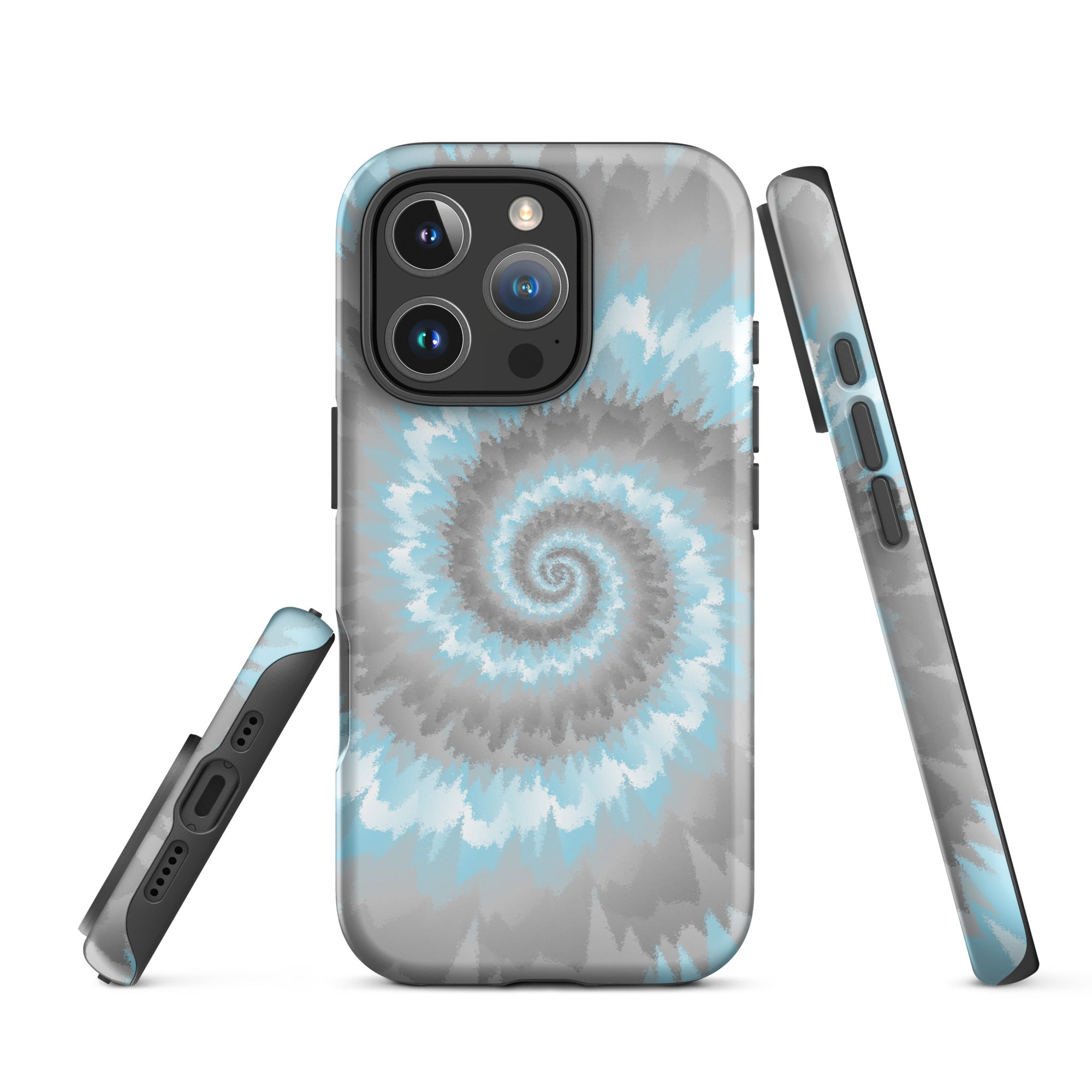 Tough Case for iPhone®-Tie Dye Spiral - Demiboy
