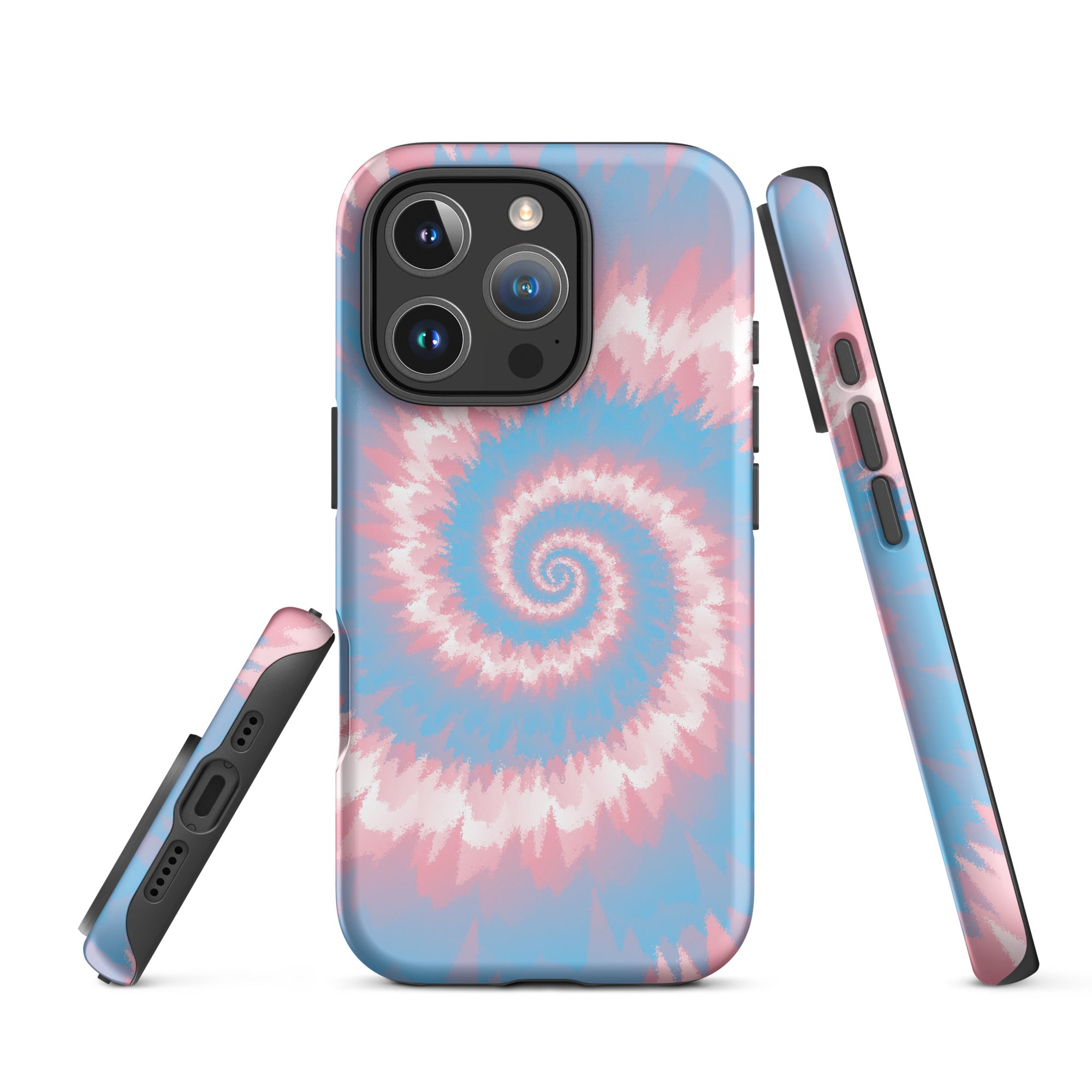 Tough Case for iPhone®-Tie Dye Spiral - Transgender