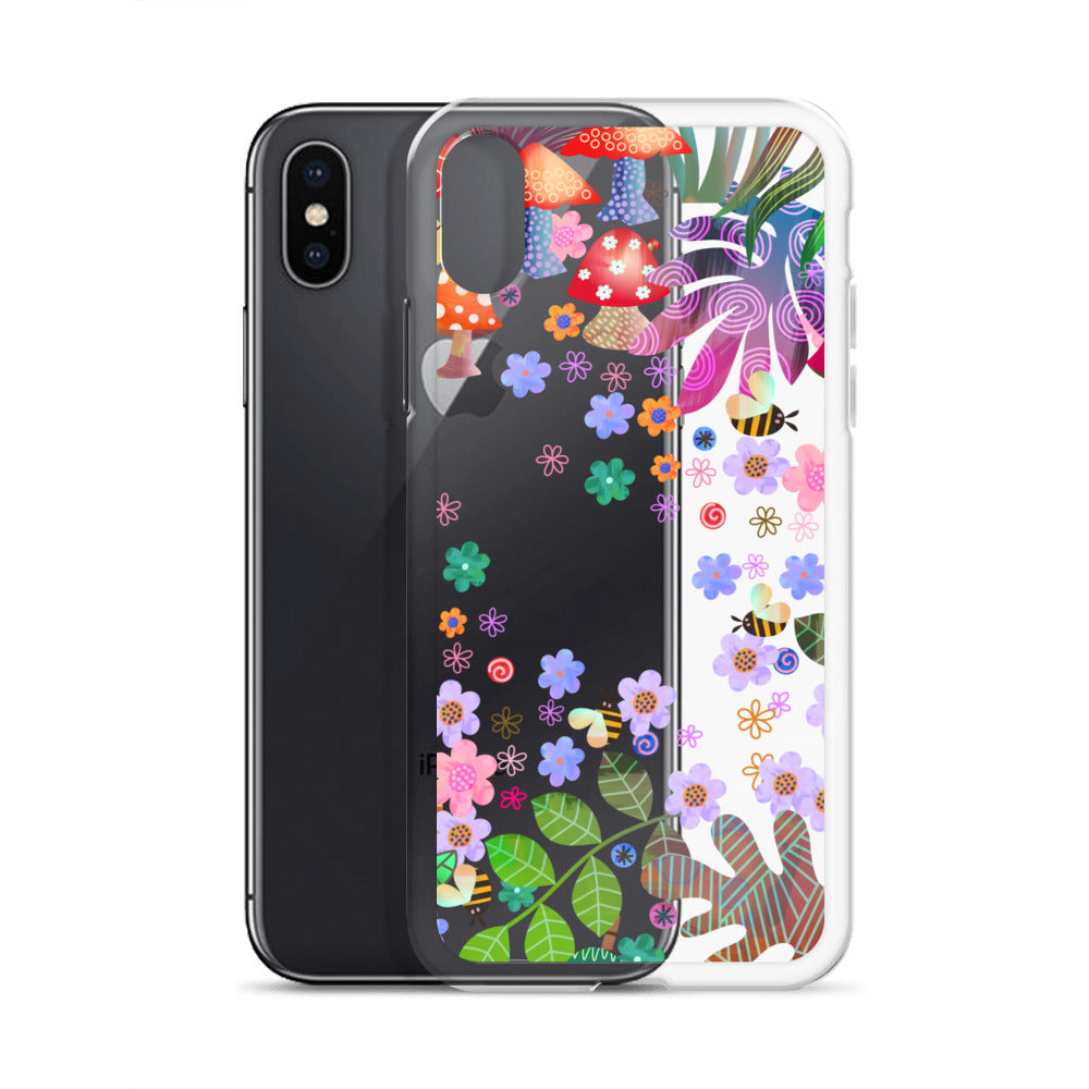 Clear Case for iPhone®- Enchanted Forest Design V