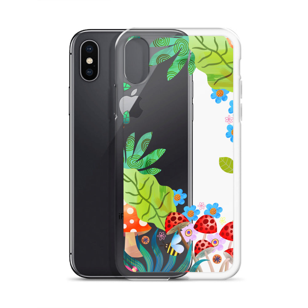 Clear Case for iPhone®- Enchanted Forest Design II