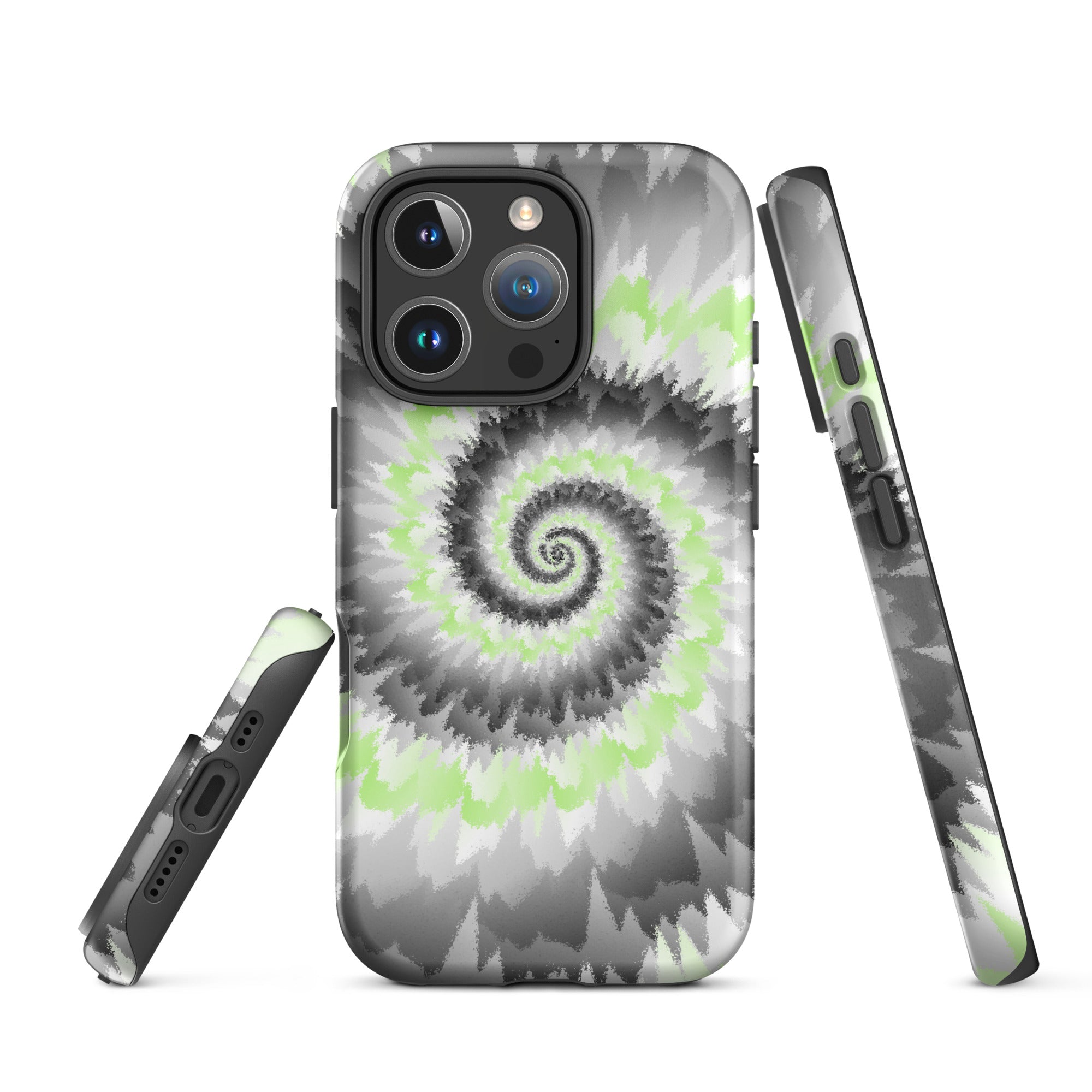 Tough Case for iPhone®-Tie Dye Spiral - Agender