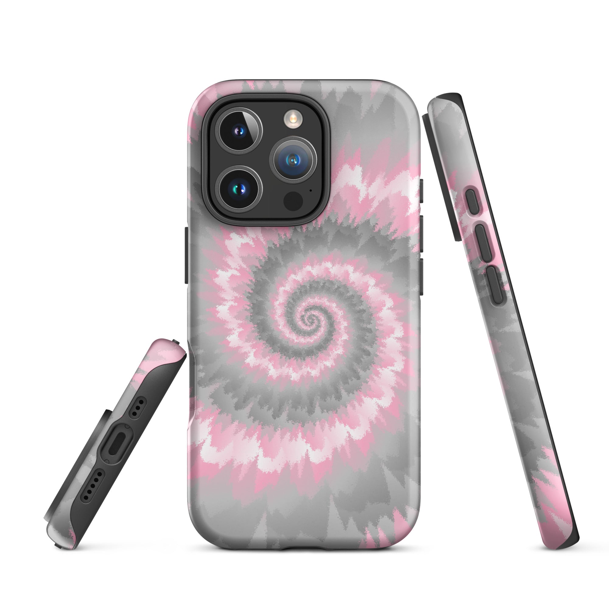 Tough Case for iPhone®-Tie Dye Spiral - Demigirl
