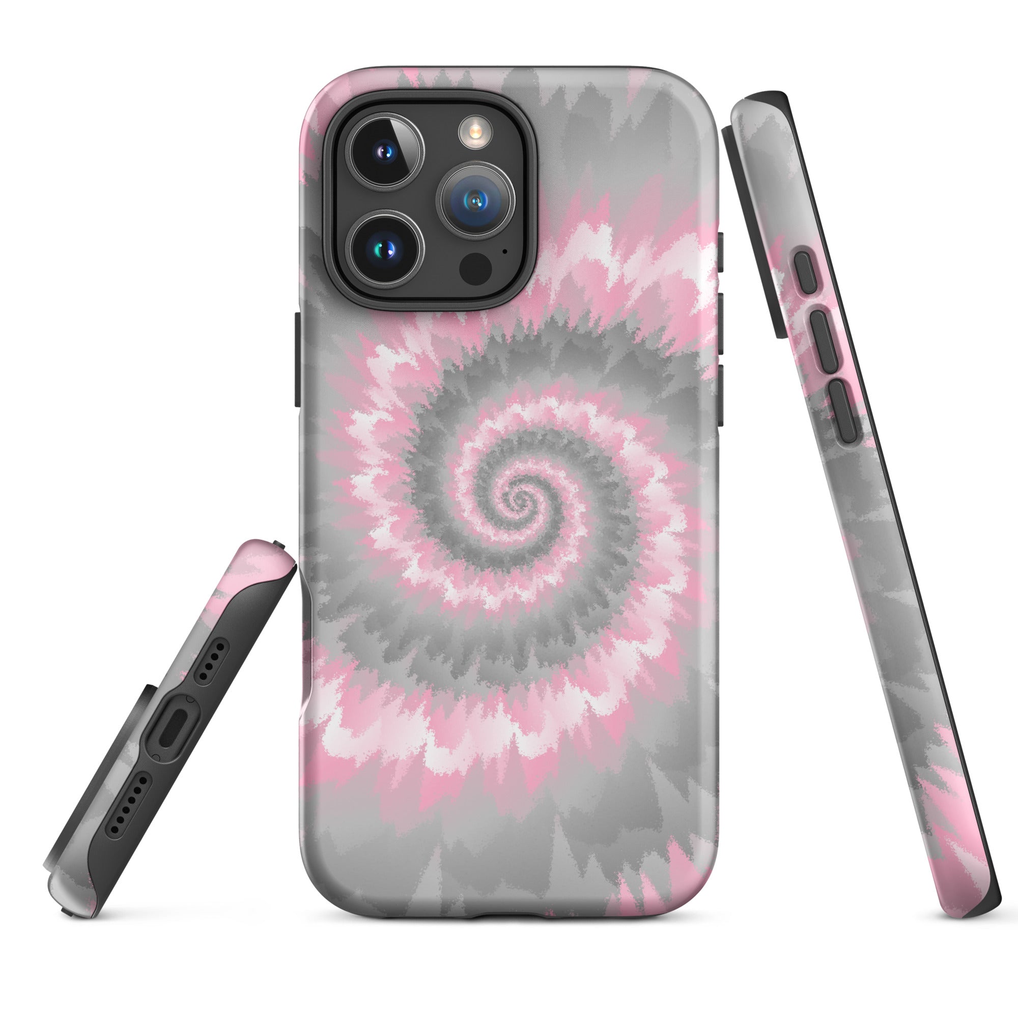 Tough Case for iPhone®-Tie Dye Spiral - Demigirl