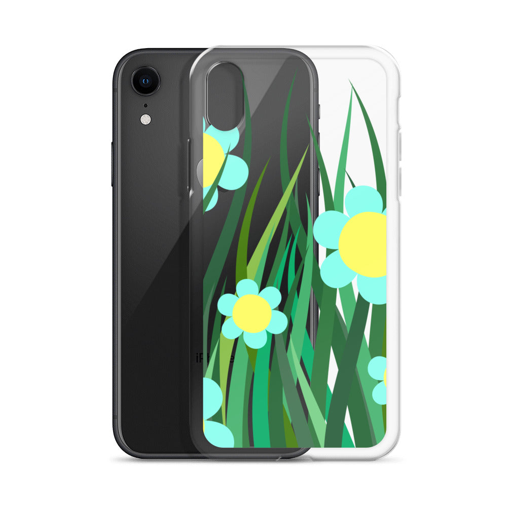 Clear Case for iPhone®- Floral Hedge Design II