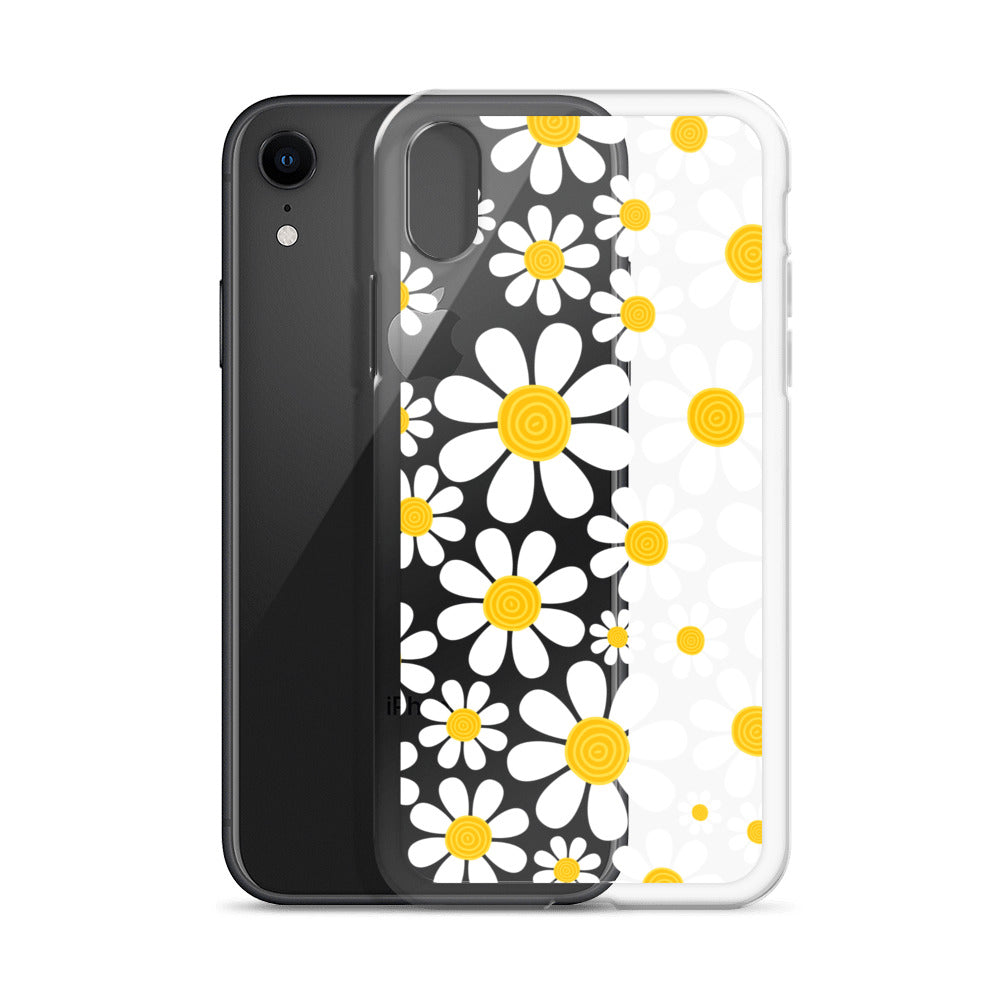 Clear Case for iPhone®- Floral Daisy Design III