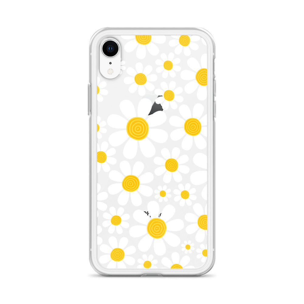 Clear Case for iPhone®- Floral Daisy Design III