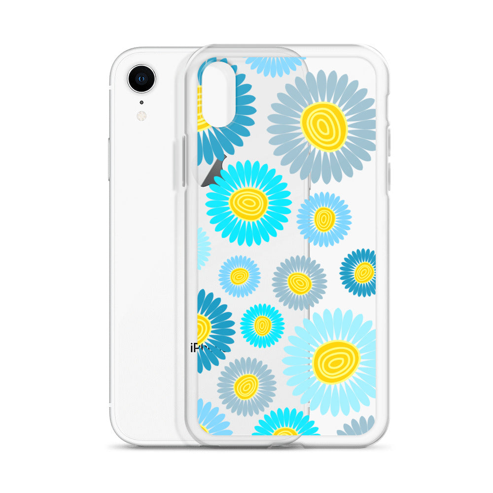 Clear Case for iPhone®- Floral Daisy Design II