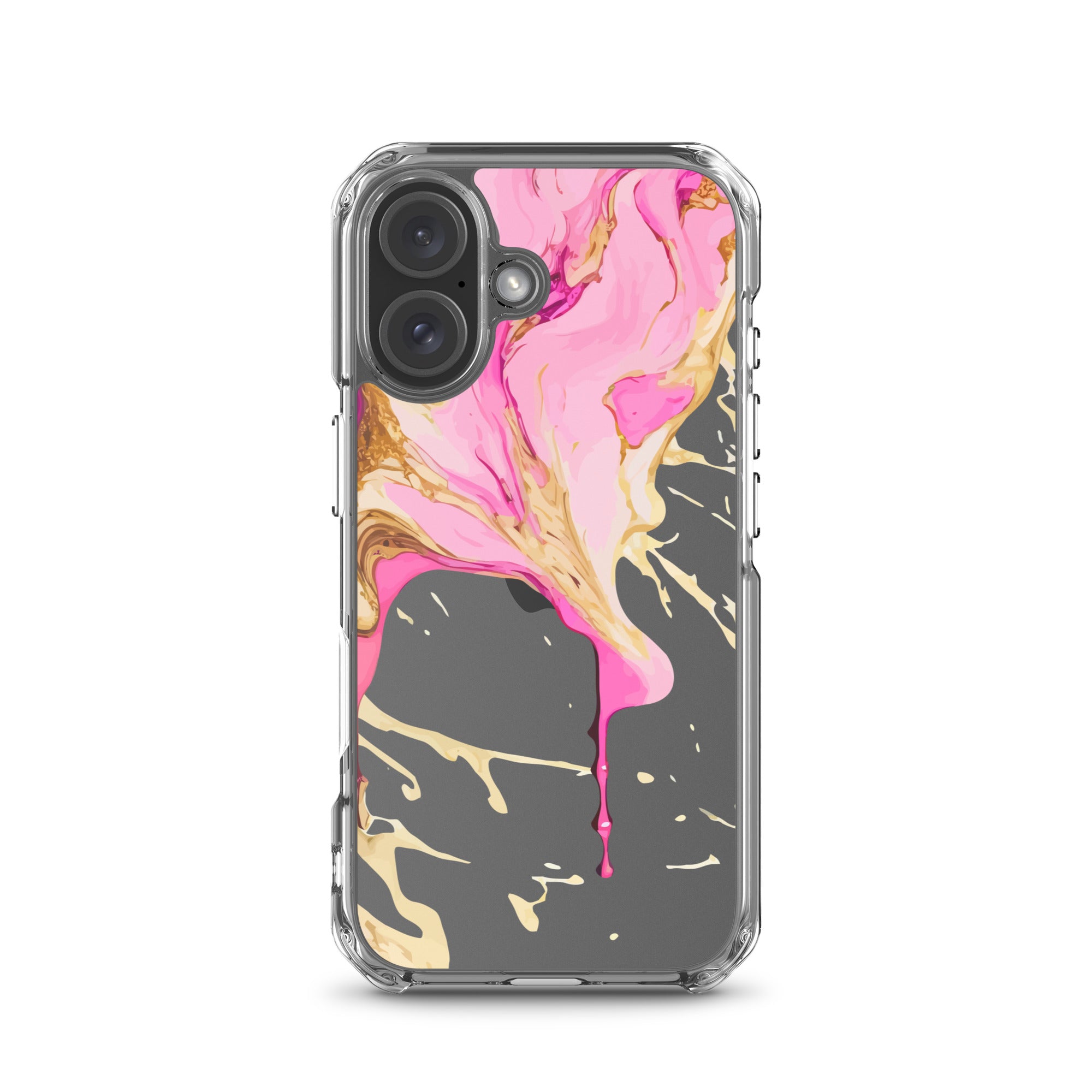 Clear Case for iPhone®- Alchohol Ink Design II