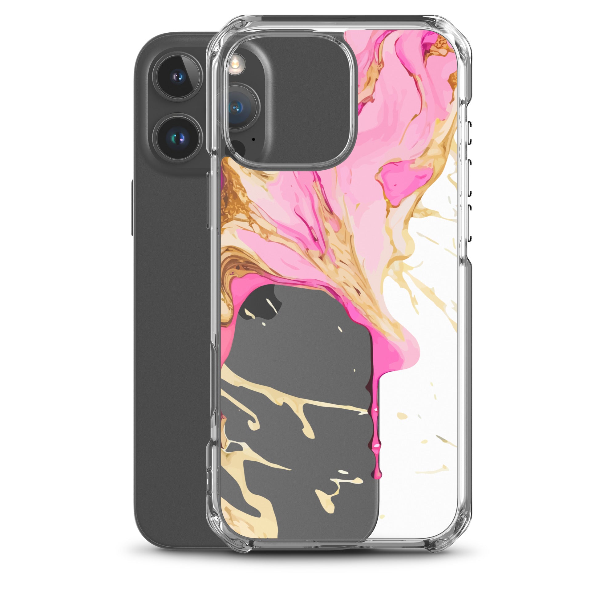 Clear Case for iPhone®- Alchohol Ink Design II