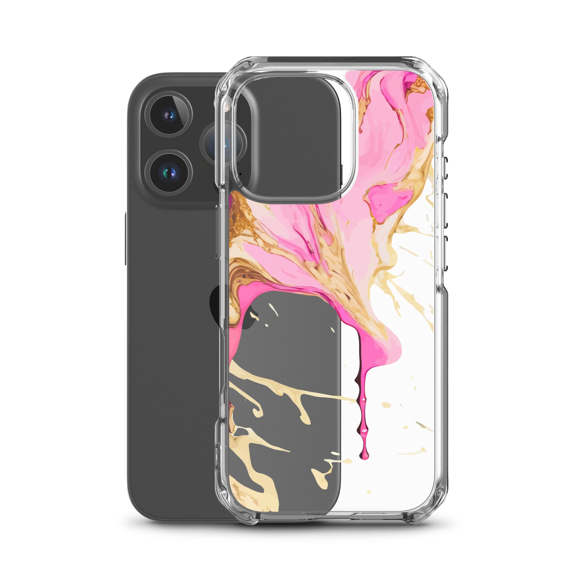 Clear Case for iPhone®- Alchohol Ink Design II