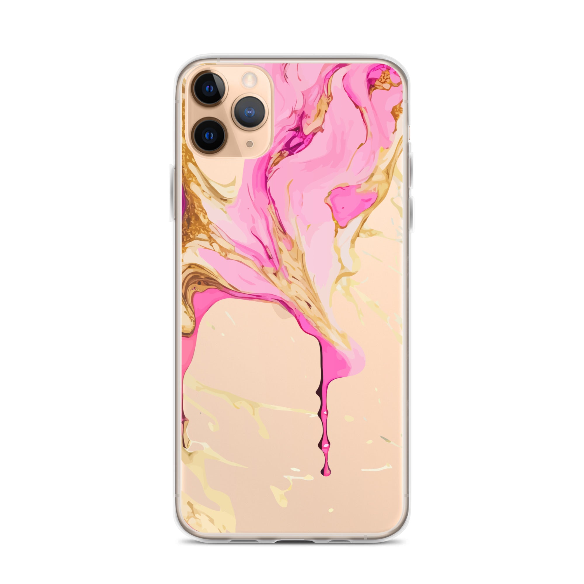 Clear Case for iPhone® Alchohol Ink Design II