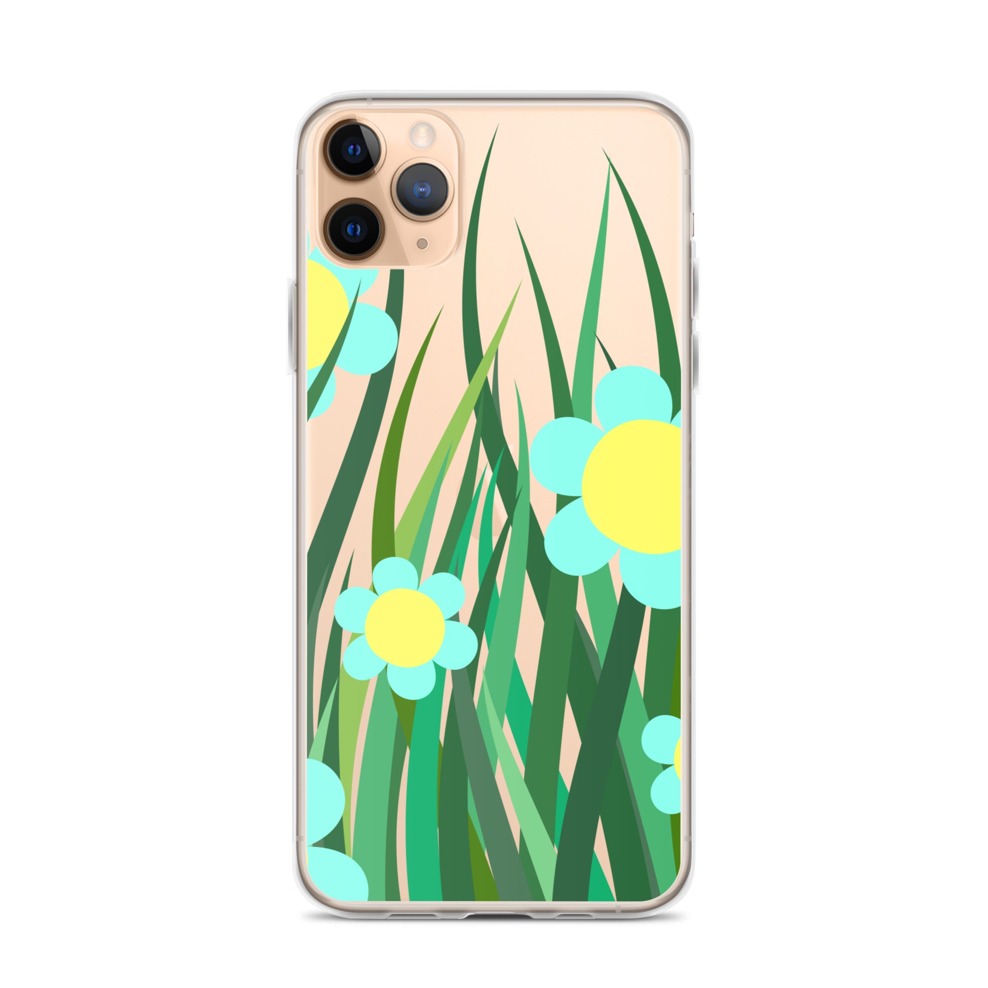 Clear Case for iPhone® Floral Hedge Design II