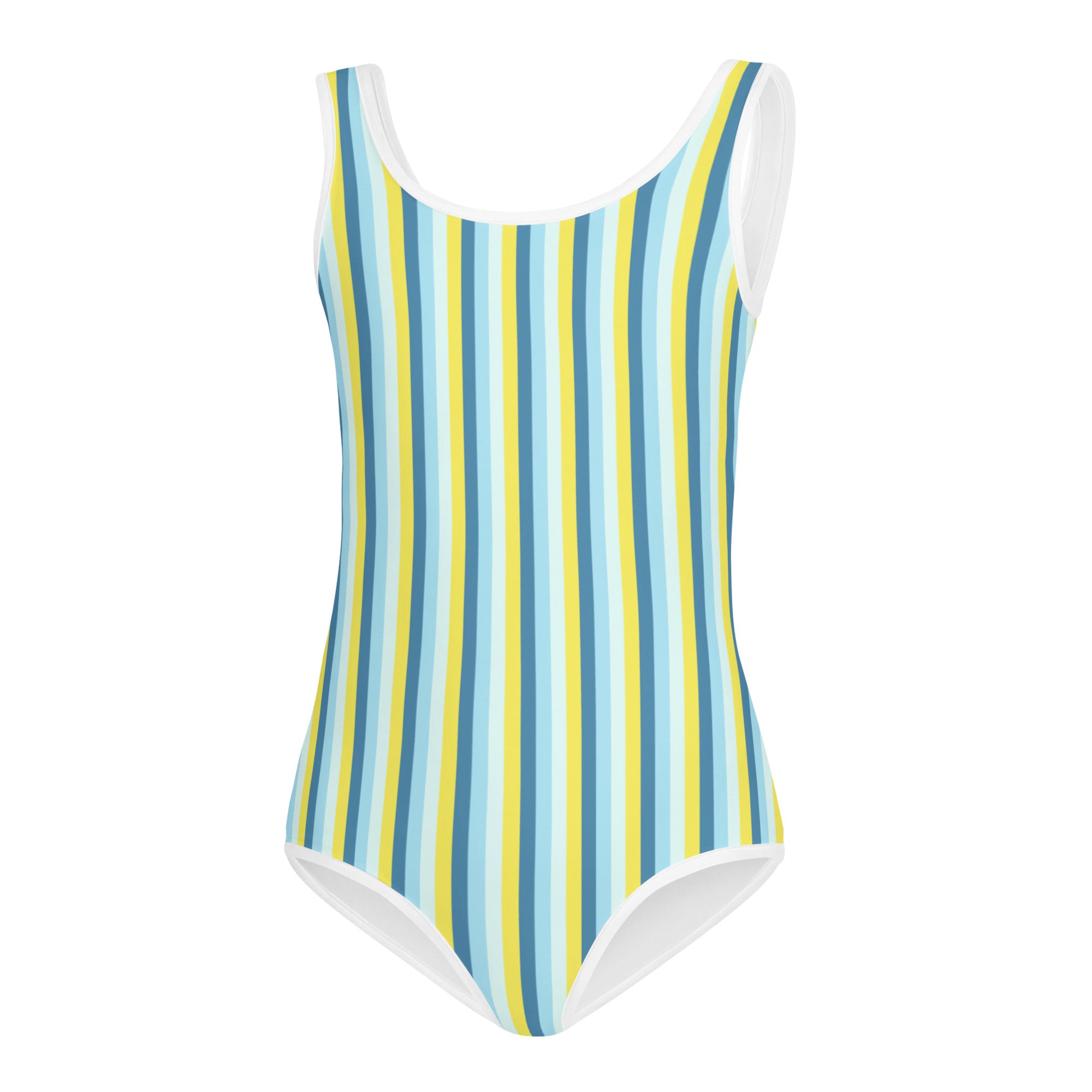 Colorful Striped Kids Swimsuit I