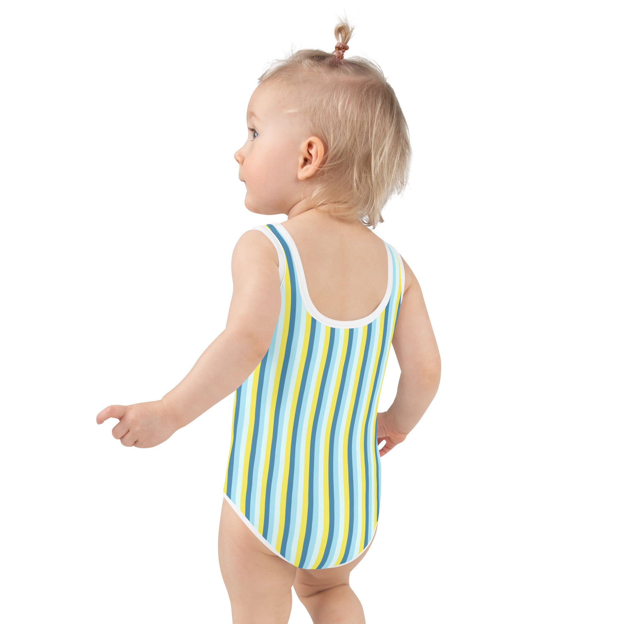 Colorful Striped Kids Swimsuit I